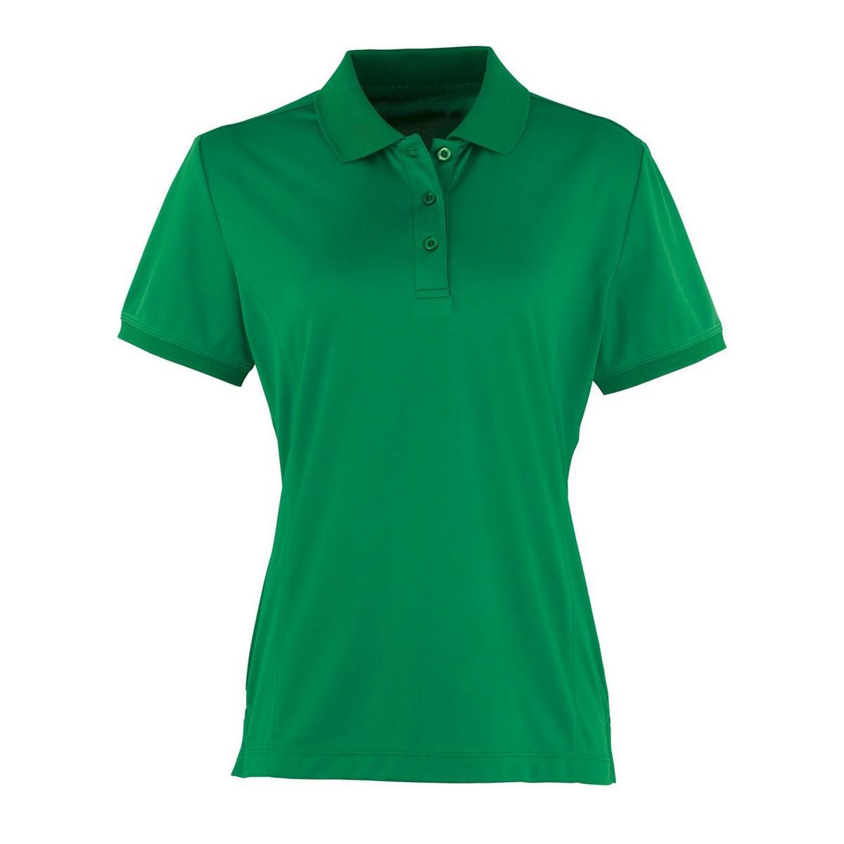 Coolchecker Poloshirt Damen Grün 36 von PREMIER