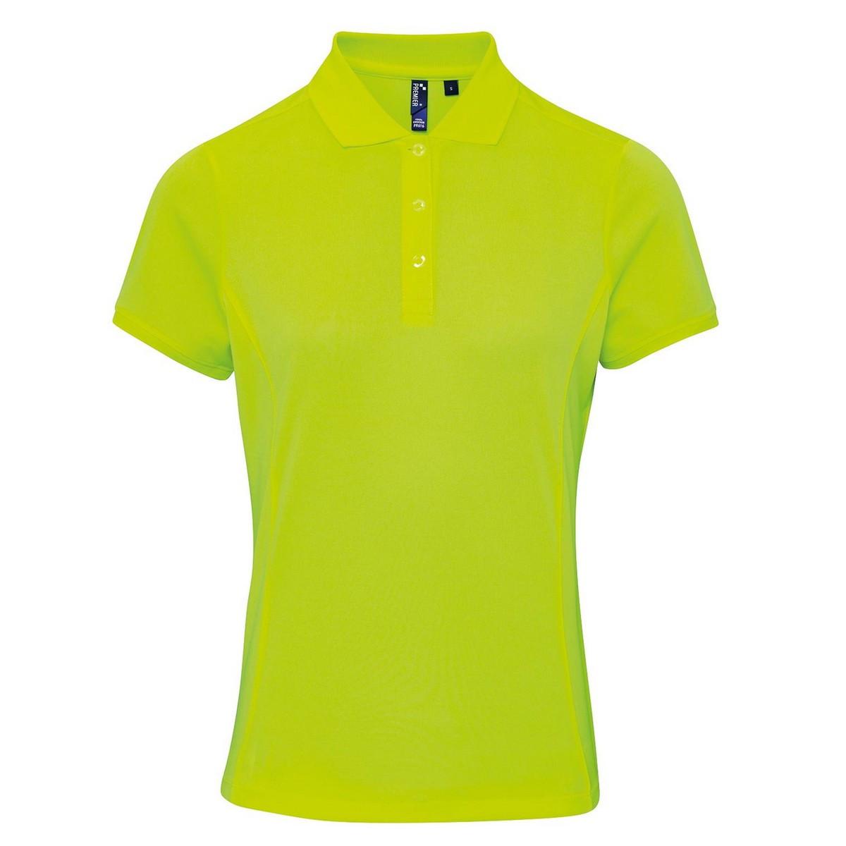 Coolchecker Poloshirt Damen Limone 40 von PREMIER