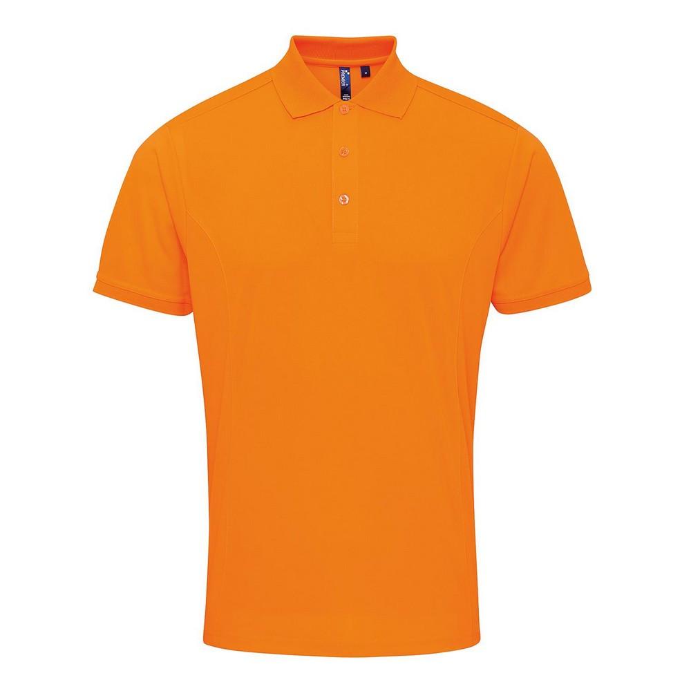 Coolchecker Poloshirt Herren Orange 4XL von PREMIER