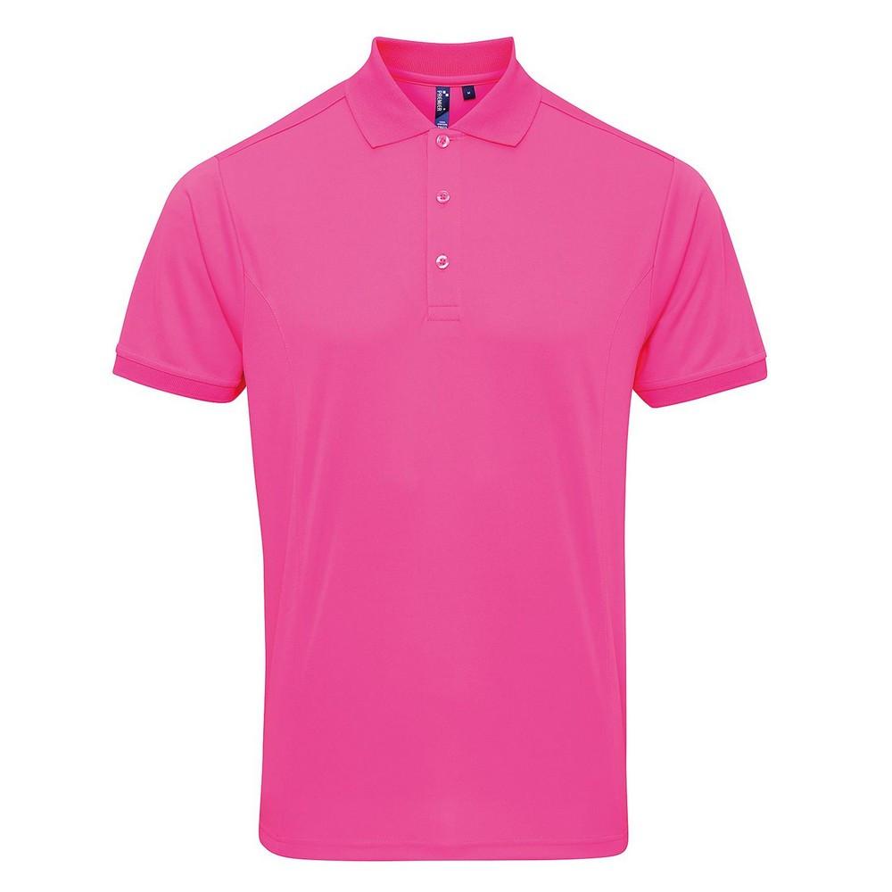 Coolchecker Poloshirt Herren Pink 3XL von PREMIER