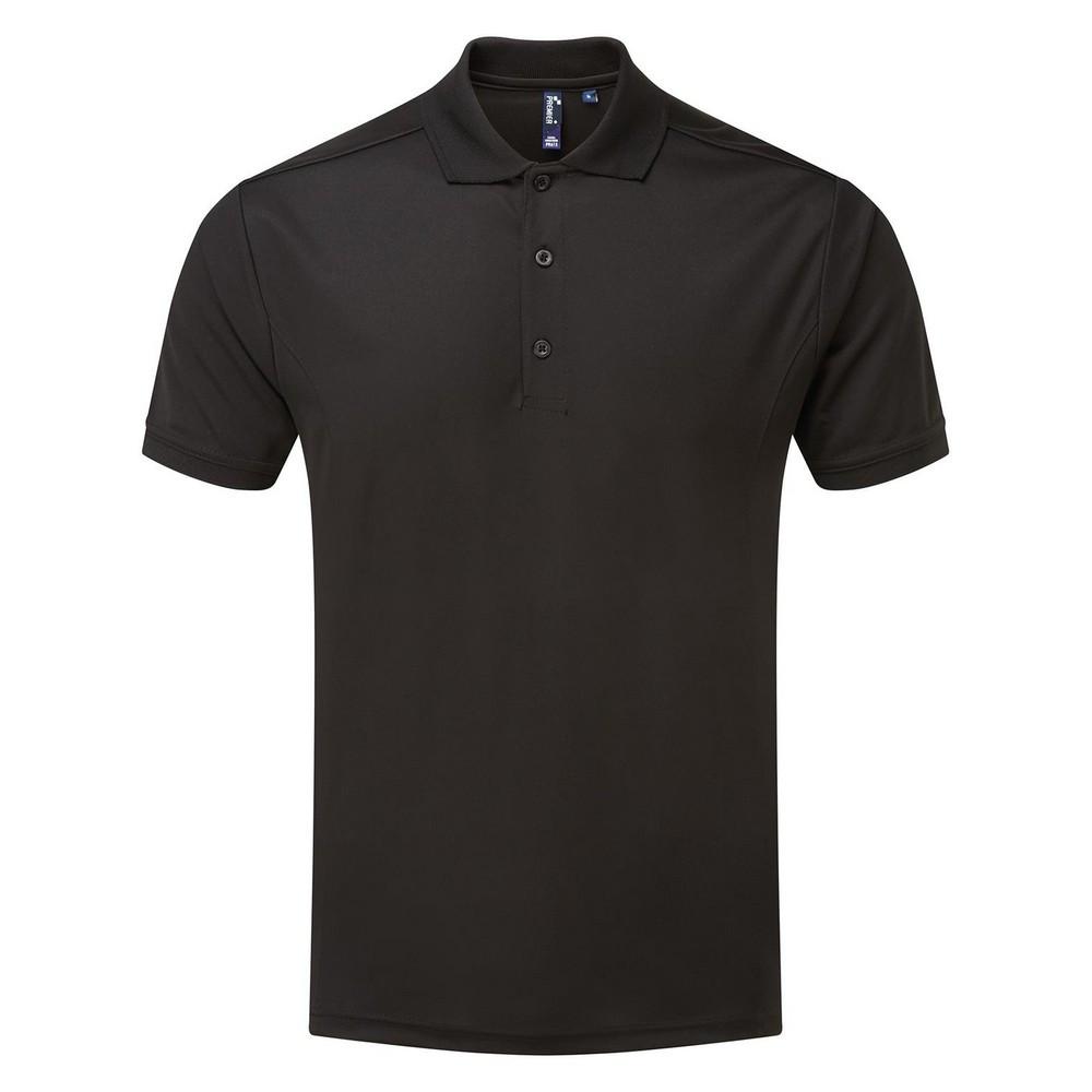 Coolchecker Poloshirt Herren Schwarz 4XL von PREMIER