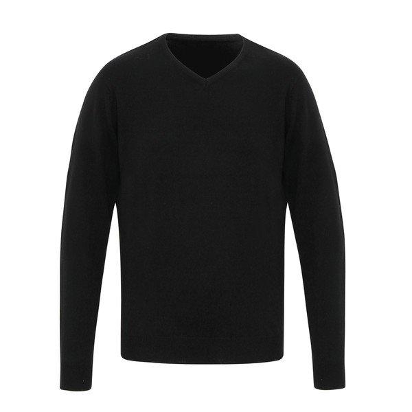 Essential Sweatshirt, Vausschnitt Herren Schwarz L von PREMIER