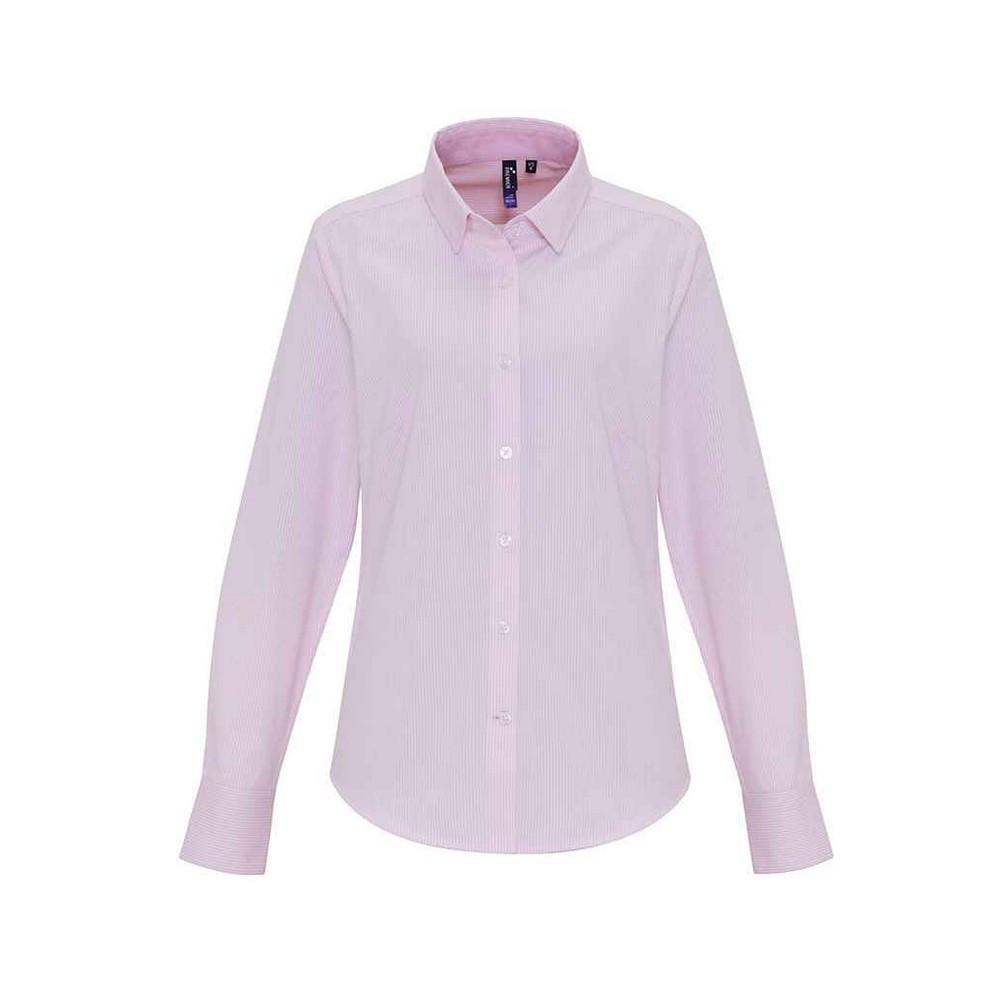 Formelles Hemd Langärmlig Damen Pink XL von PREMIER