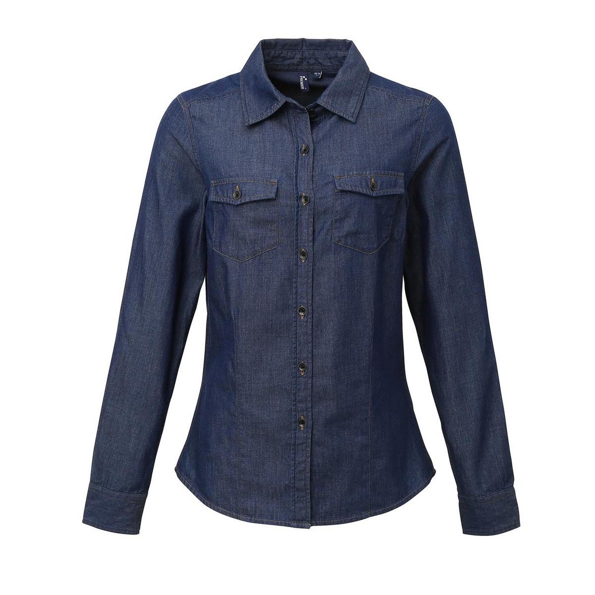 Hemd Damen Indigo 3XL von PREMIER