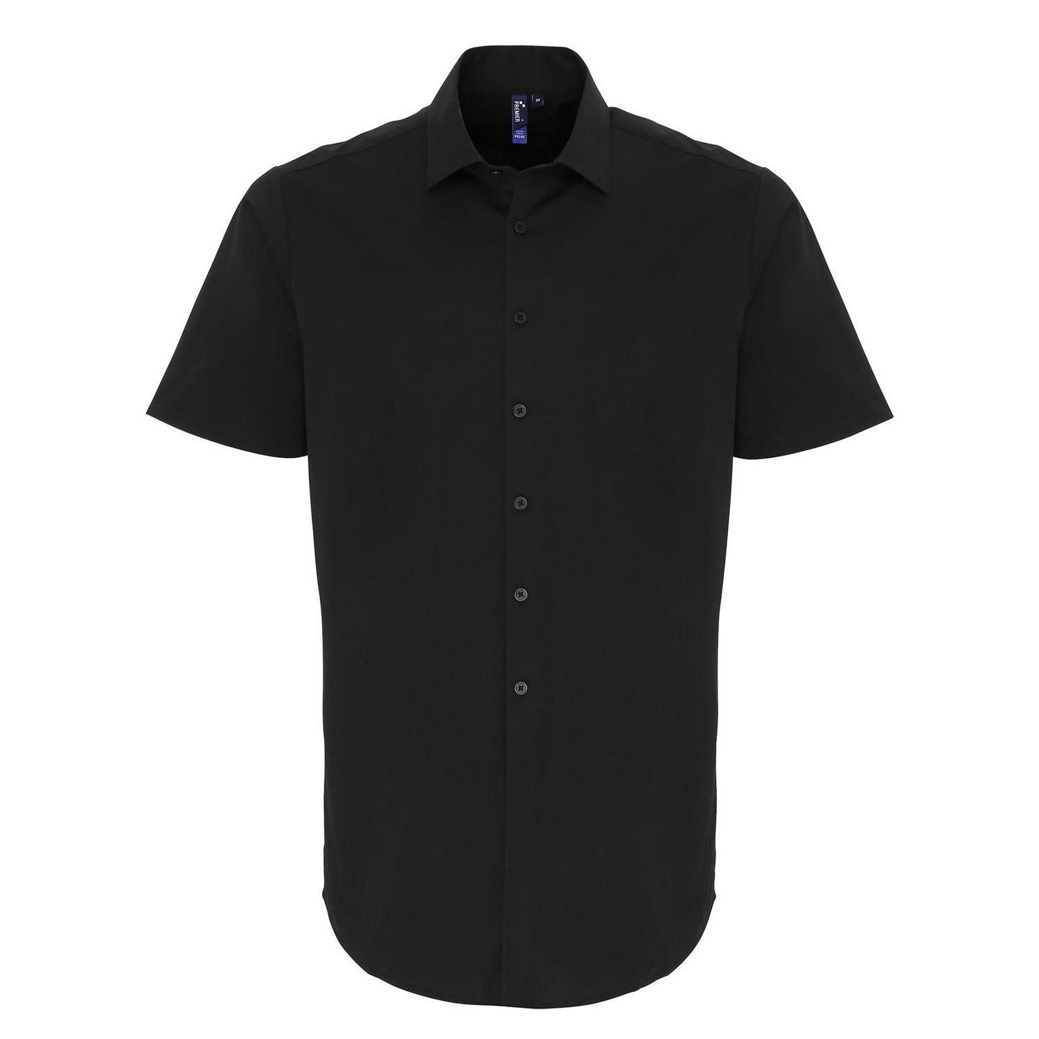 Hemd Kurzärmlig Herren Schwarz XS von PREMIER