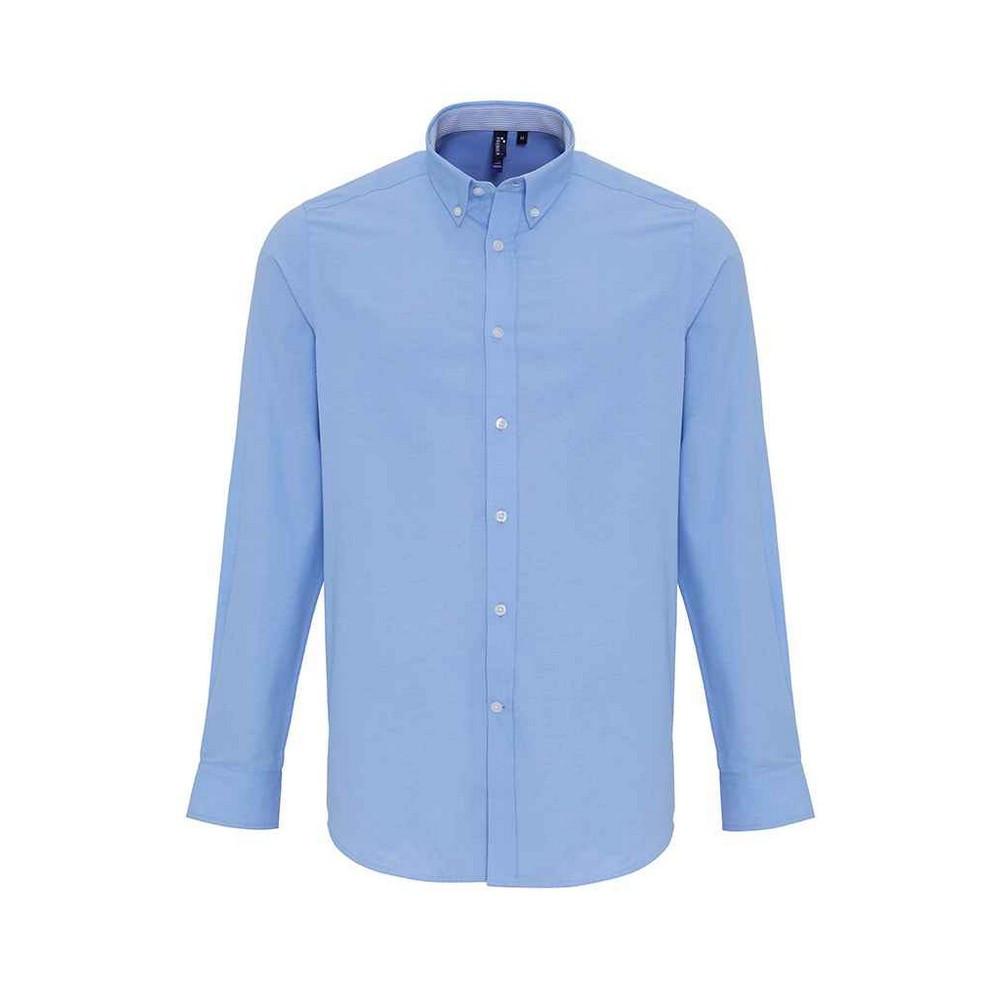 Hemd Langärmlig Herren Blau 3XL von PREMIER