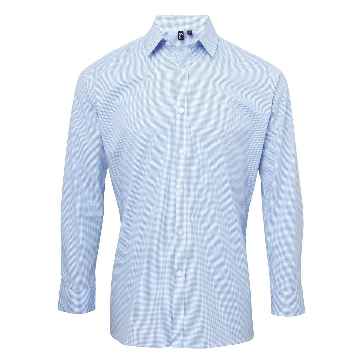 Hemd Langärmlig Herren Blau XS von PREMIER