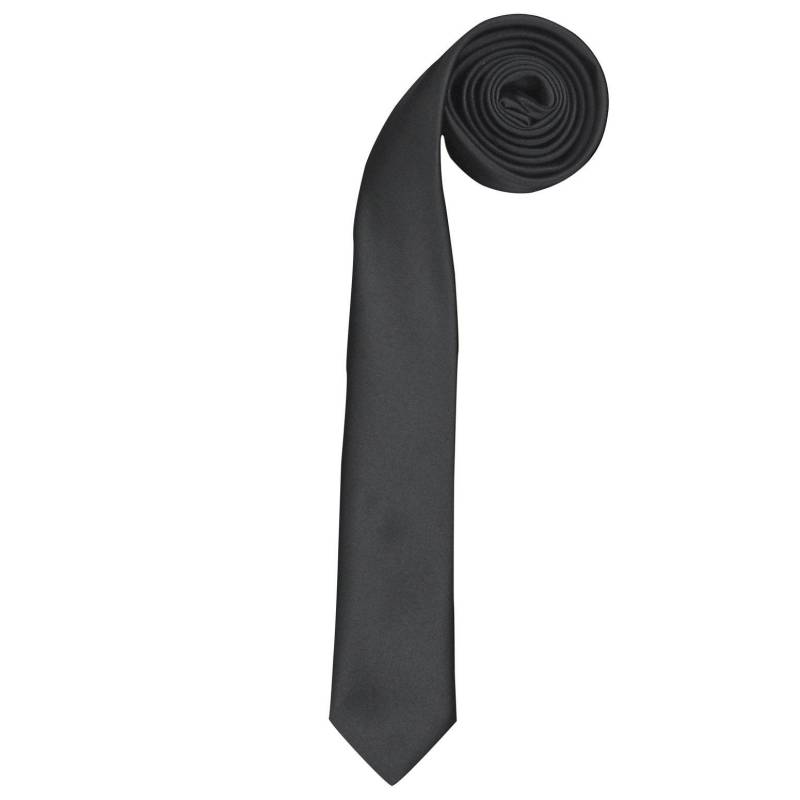 Krawatte, Schmal (2 Stückpackung) Herren Schwarz ONE SIZE von PREMIER