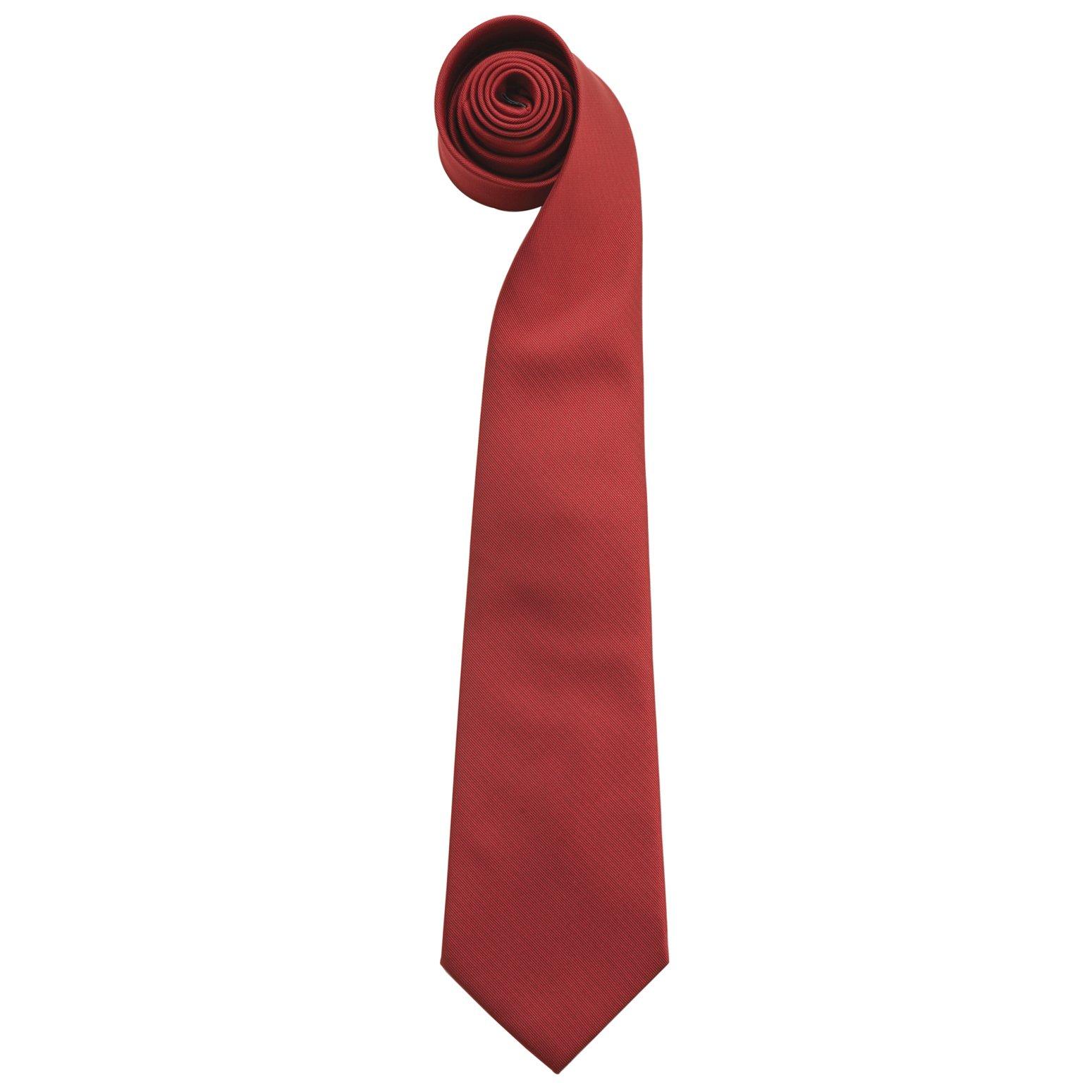 Krawatte Colours, Unifarben Herren Weinrot ONE SIZE von PREMIER