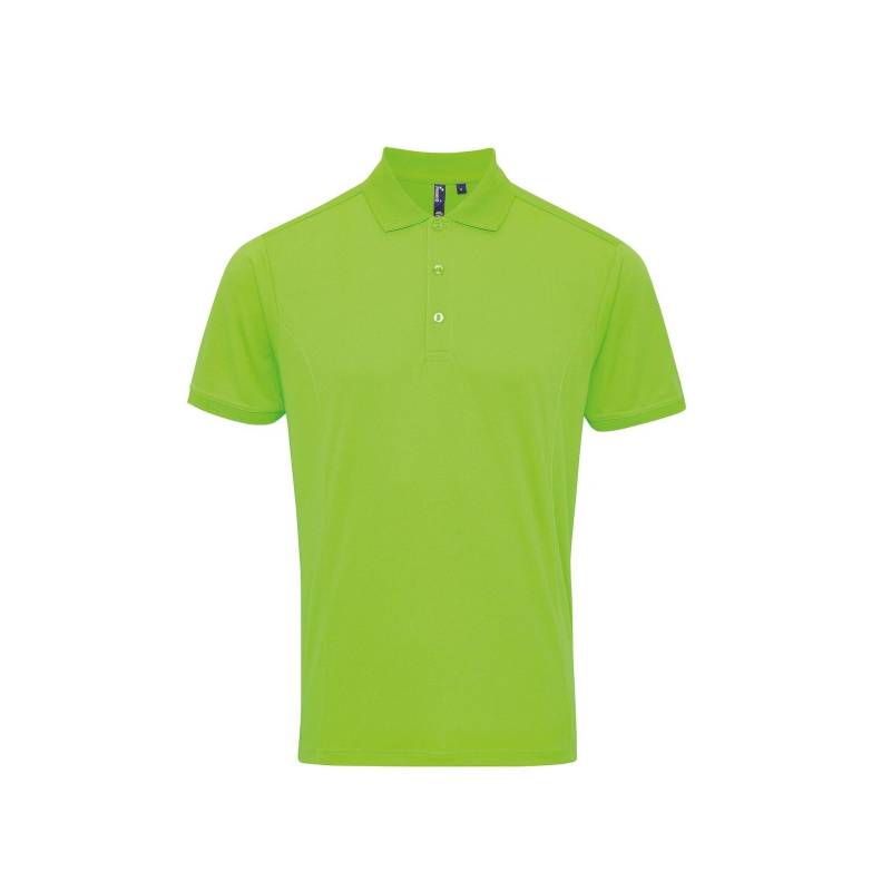 Coolchecker Pique Kurzarm Polo Tshirt Herren Grün 3XL von PREMIER