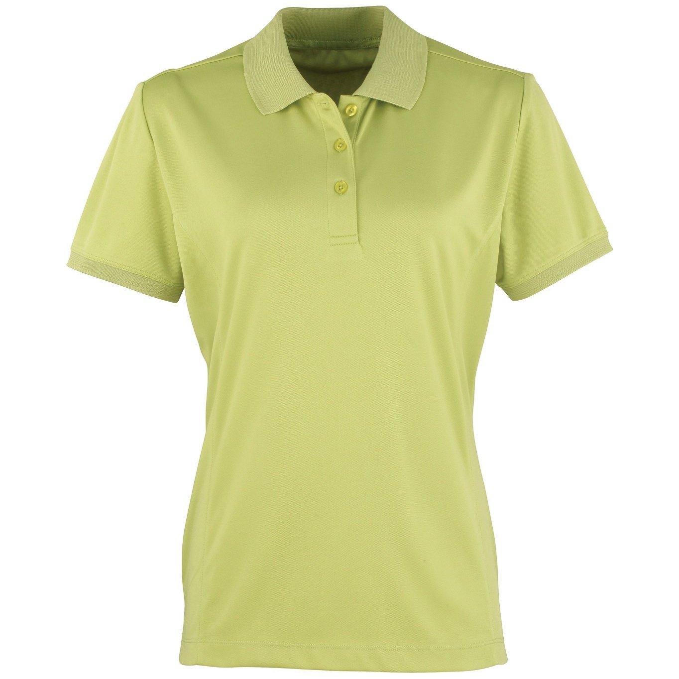 Coolchecker Piqué Poloshirt Polohemd, Kurzarm Damen Limone L von PREMIER