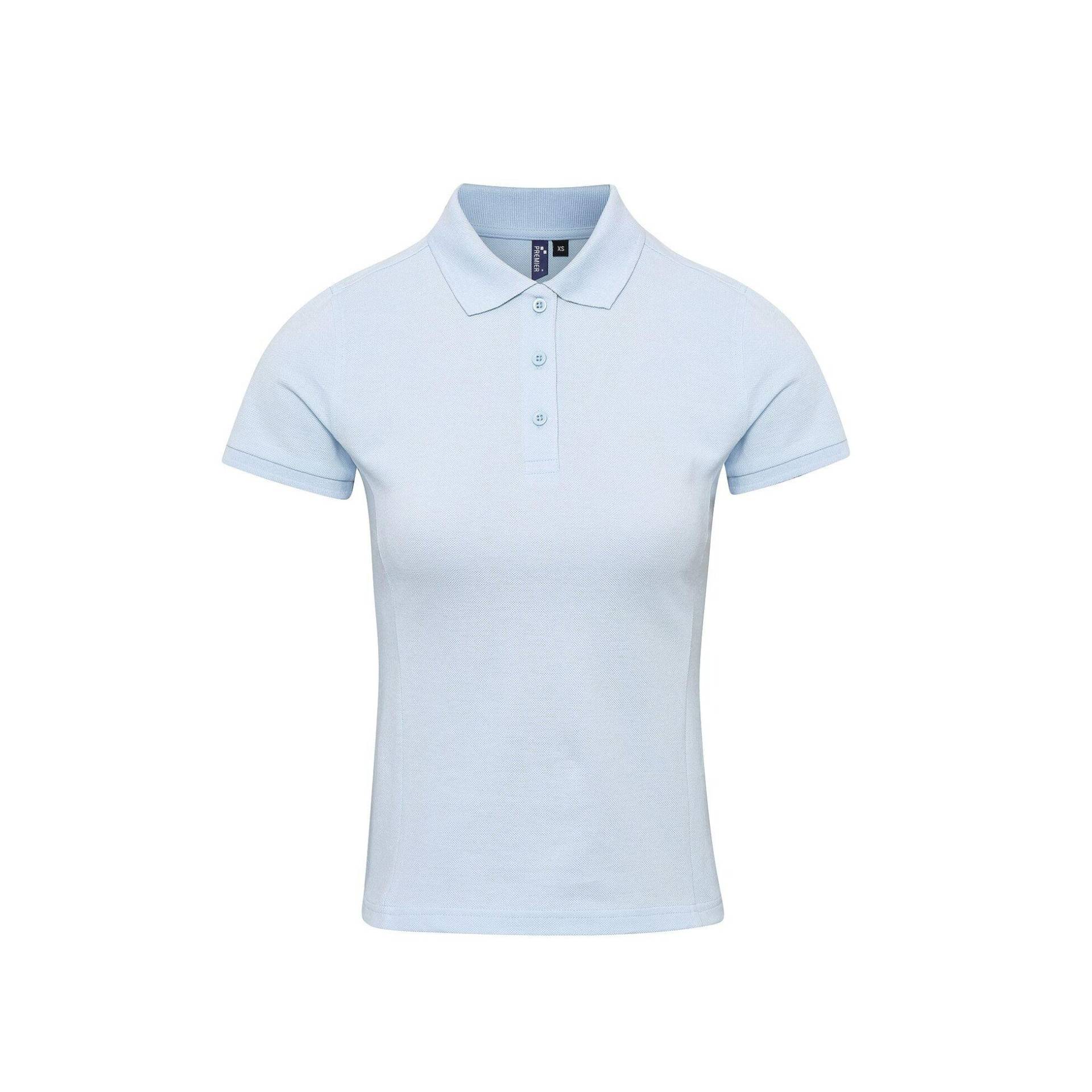 Poloshirt Coolchecker Mit Coolplus Damen Hellblau M von PREMIER