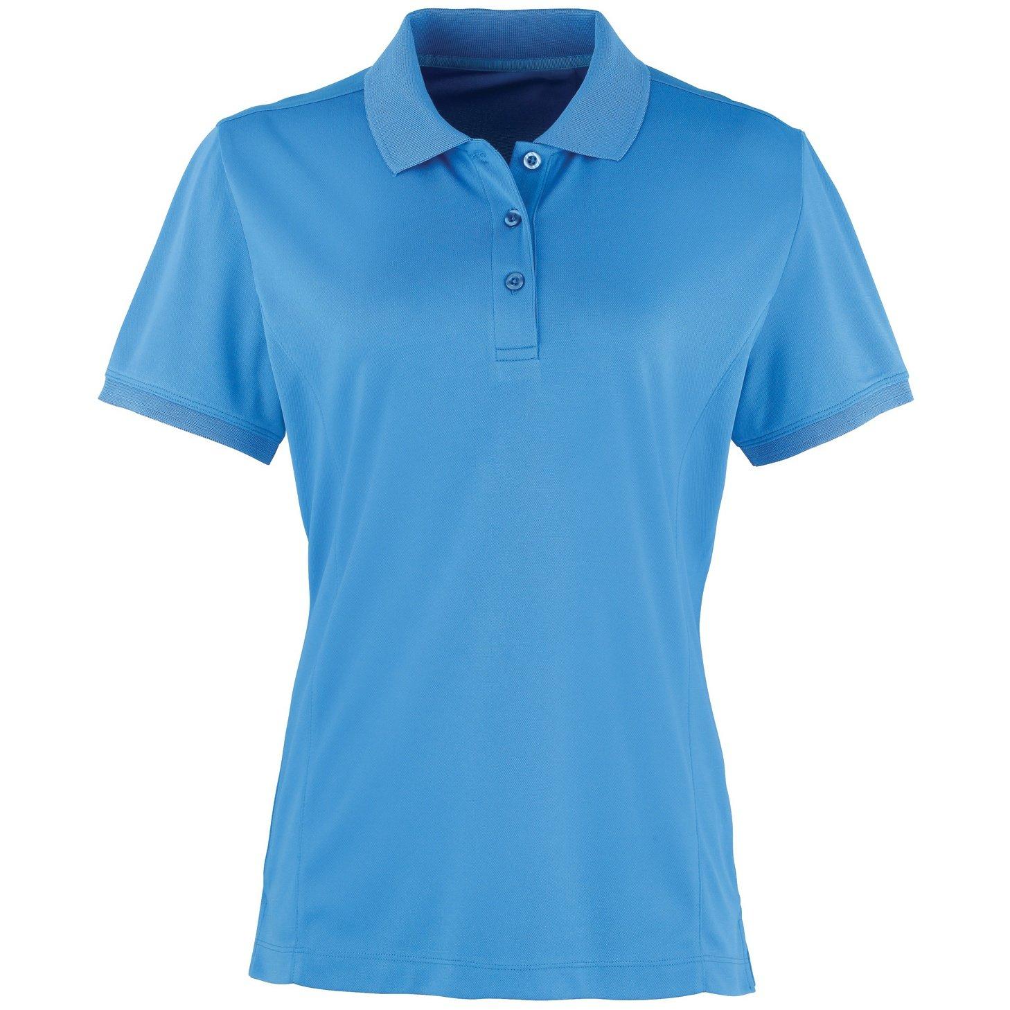 Coolchecker Piqué Poloshirt Polohemd, Kurzarm Damen Saphirblau M von PREMIER