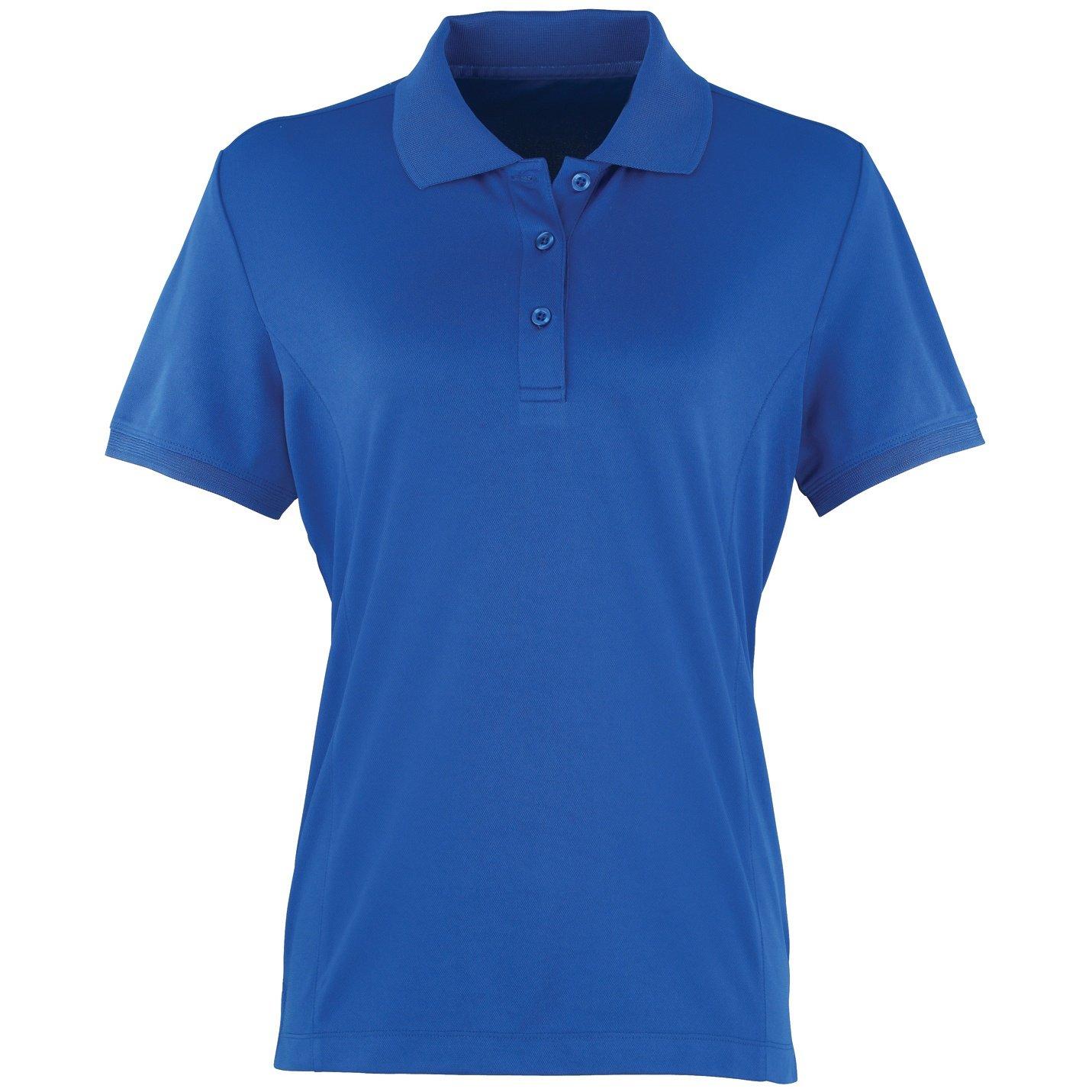 Coolchecker Piqué Poloshirt Polohemd, Kurzarm Damen Königsblau S von PREMIER