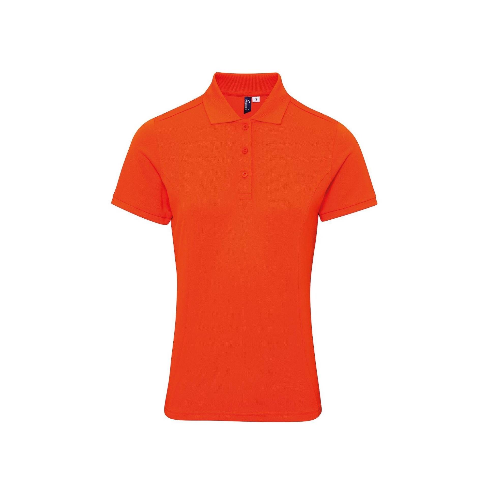 Poloshirt Coolchecker Mit Coolplus Damen Orange XXL von PREMIER