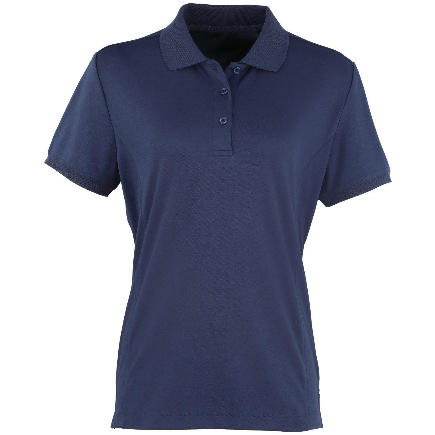 Coolchecker Piqué Poloshirt Polohemd, Kurzarm Damen Marine M von PREMIER