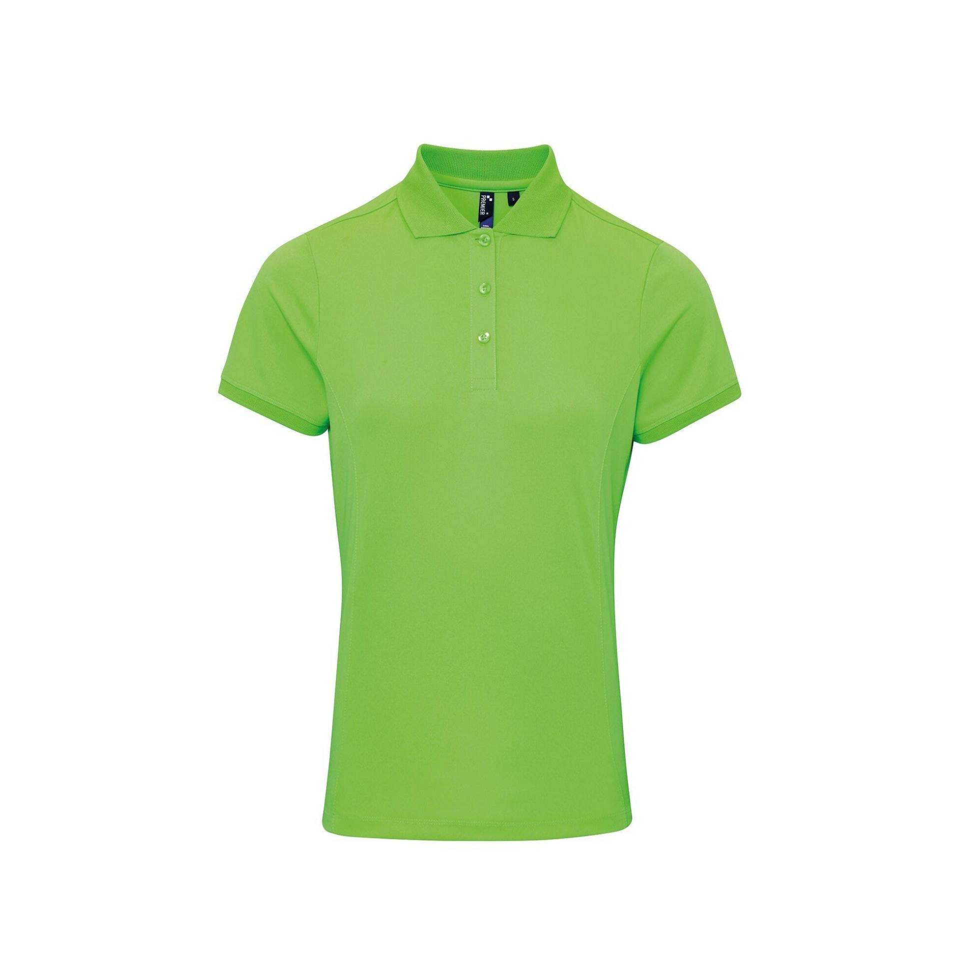 Coolchecker Piqué Poloshirt Polohemd, Kurzarm Damen Grün M von PREMIER