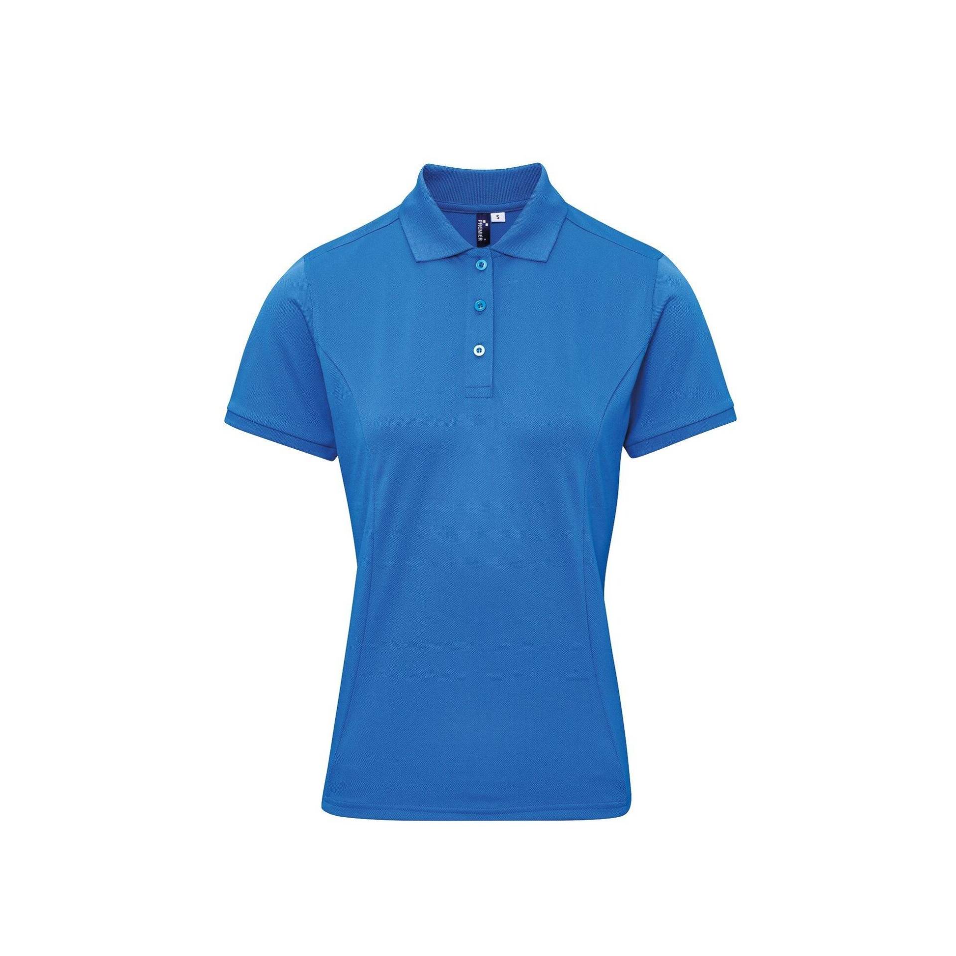 Poloshirt Coolchecker Mit Coolplus Damen Saphirblau XXL von PREMIER