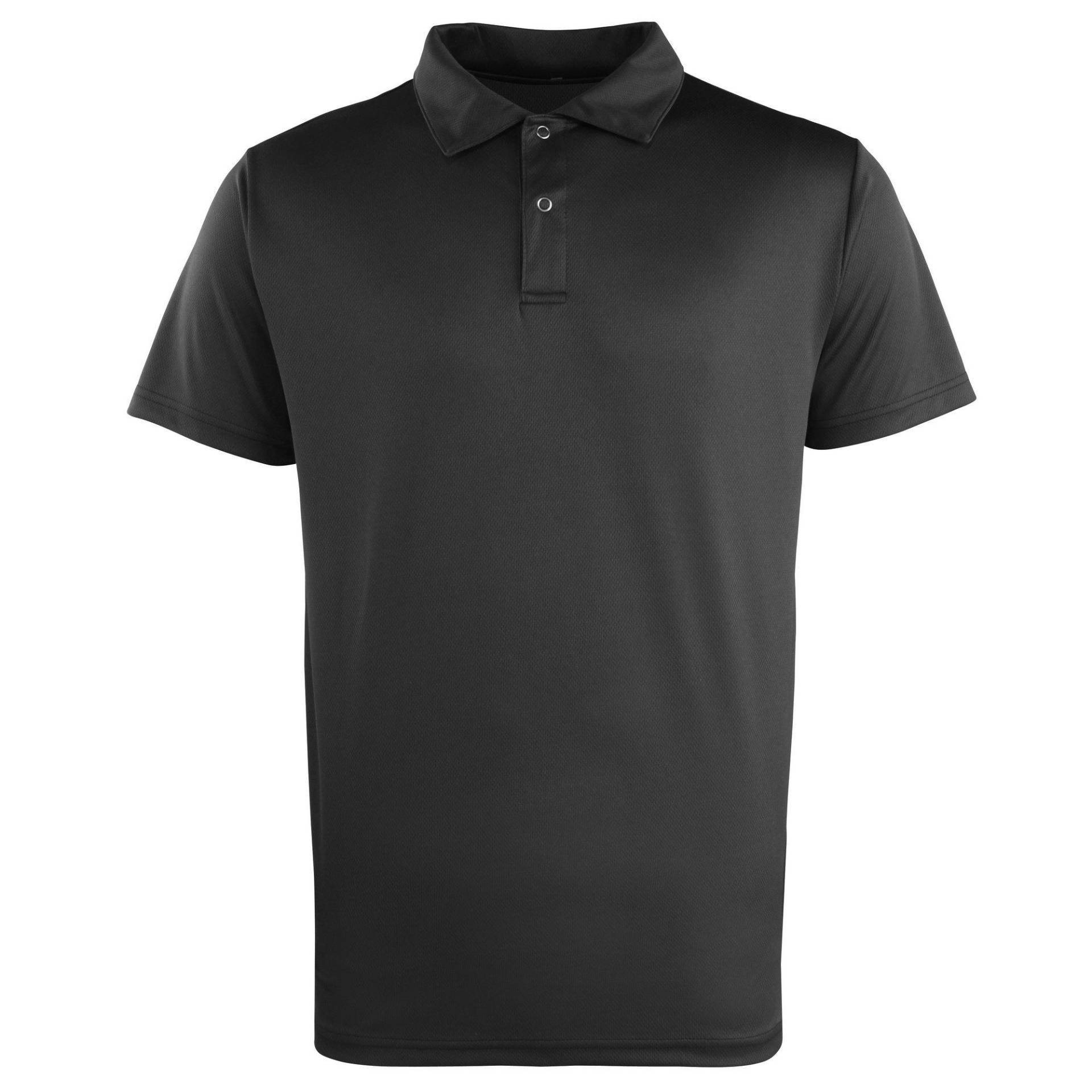 Poloshirt Coolchecker Damen Schwarz XS von PREMIER