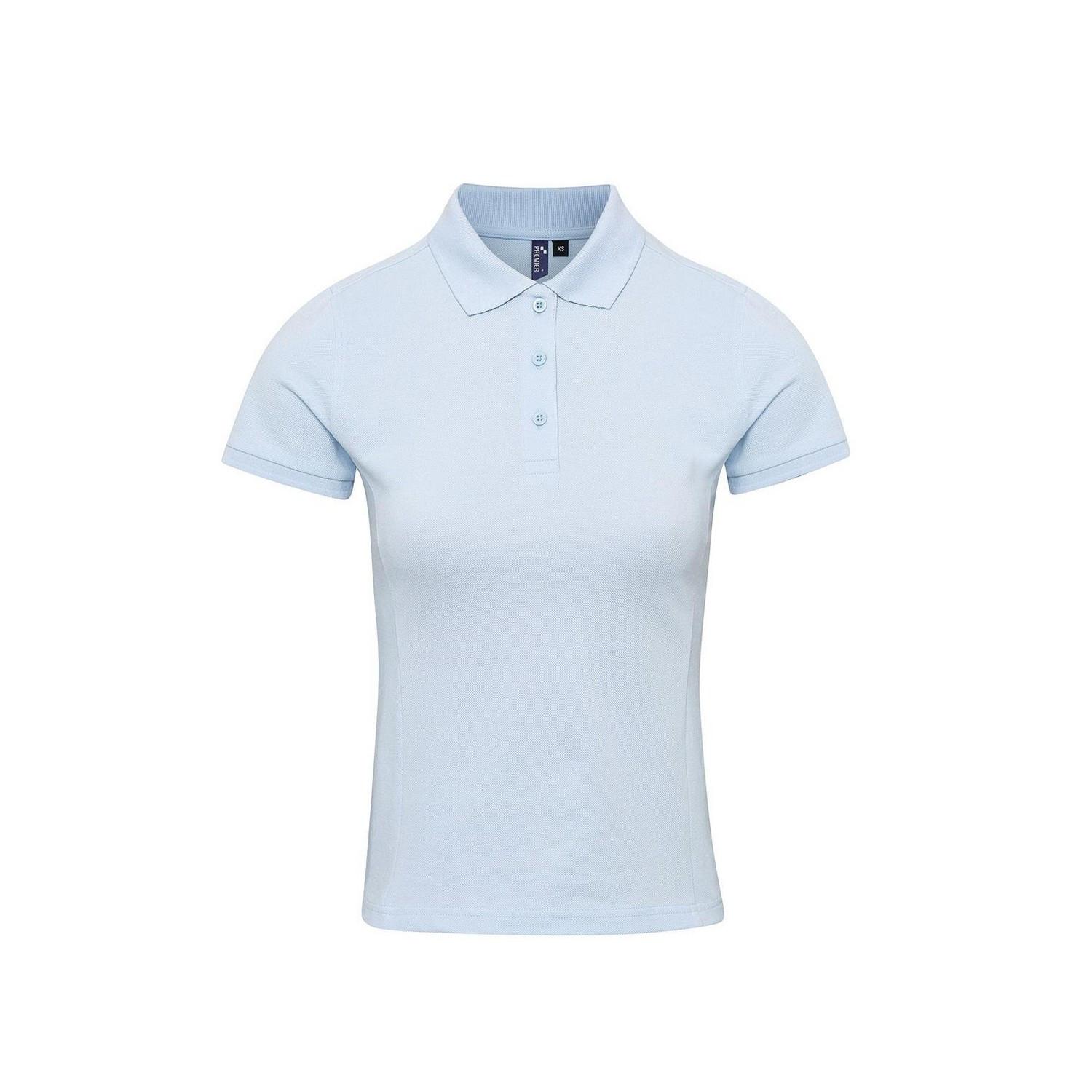 Poloshirt Damen Hellblau L von PREMIER