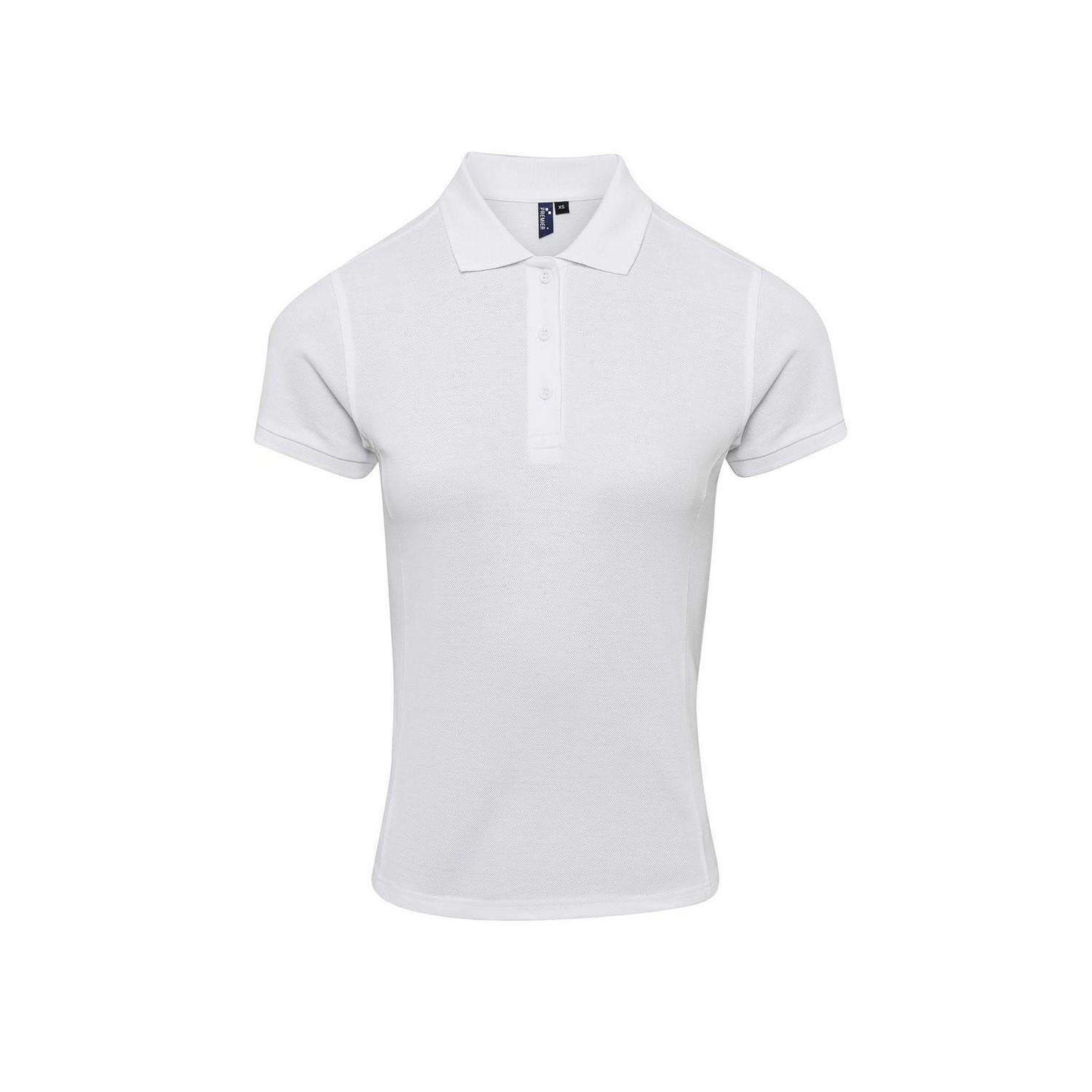 Poloshirt Damen Weiss XXL von PREMIER