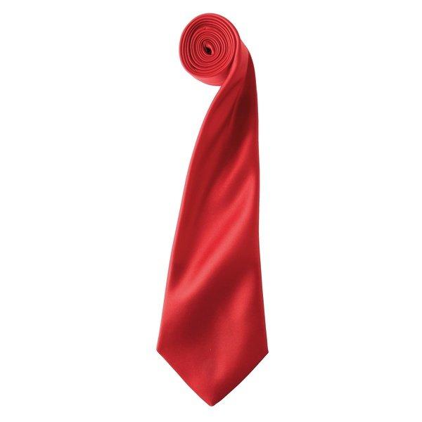 Satin Krawatte, Unifarben Herren Rot Bunt ONE SIZE von PREMIER