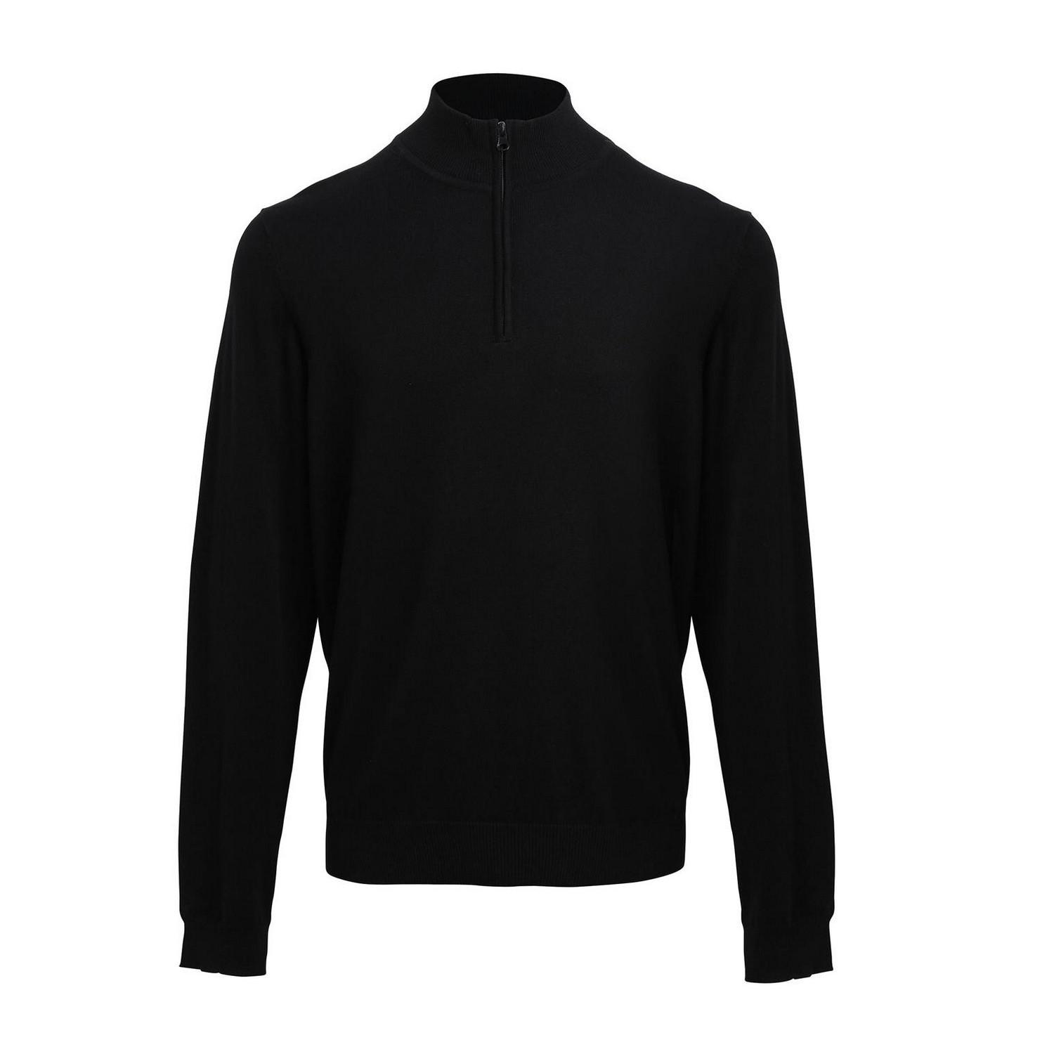 Sweatshirt Reißverschluss Herren Schwarz 3XL von PREMIER