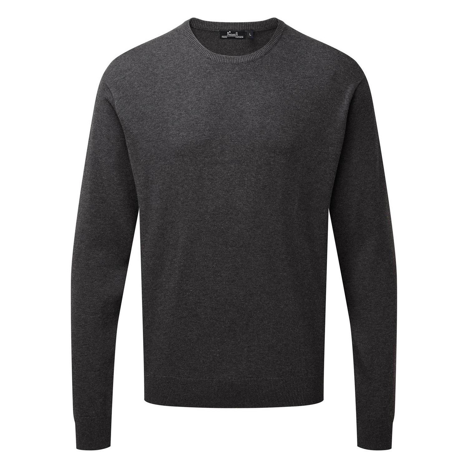 Sweatshirt Rundhalsausschnitt Herren Charcoal Black XS von PREMIER