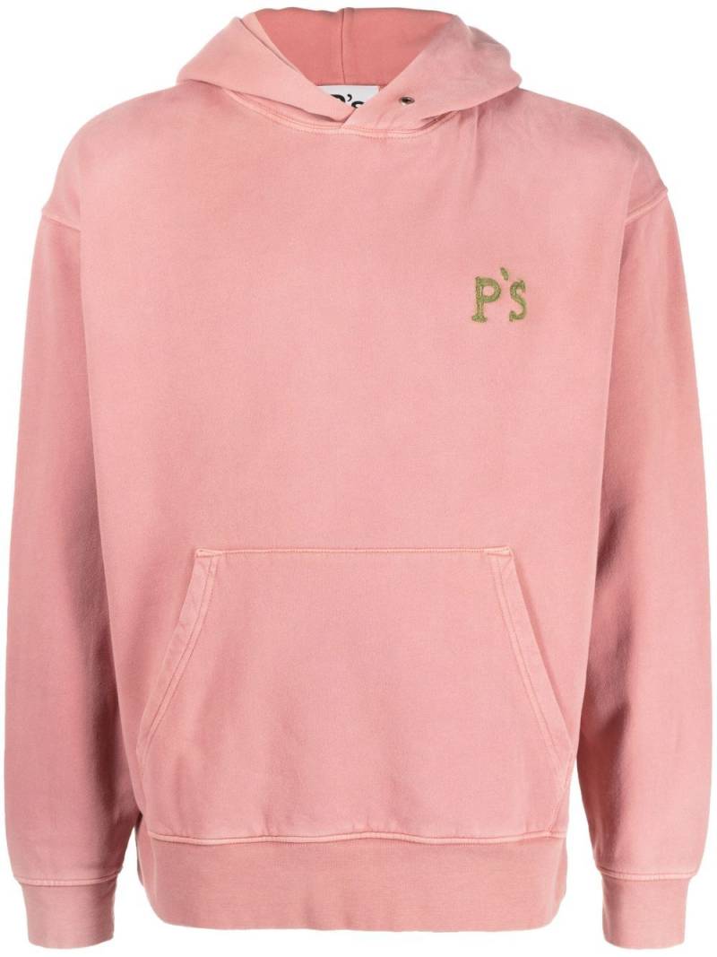 PRESIDENT'S embroidered-logo cotton hoody - Pink von PRESIDENT'S