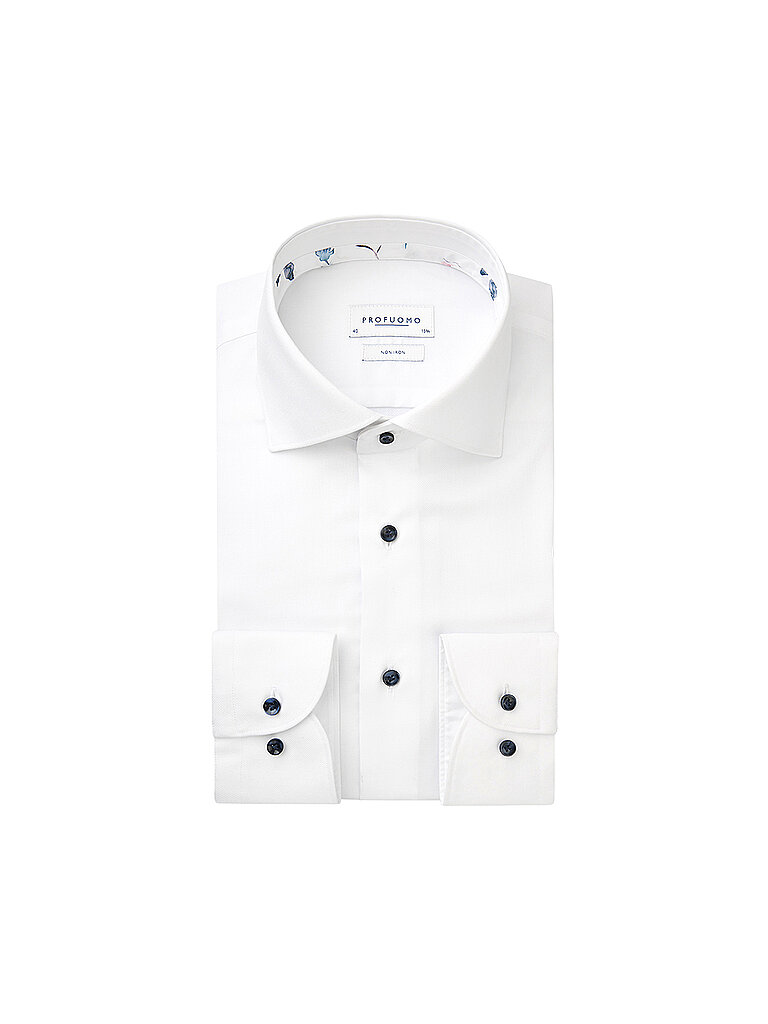 PROFUOMO Hemd Slim Fit weiss | 39 von PROFUOMO