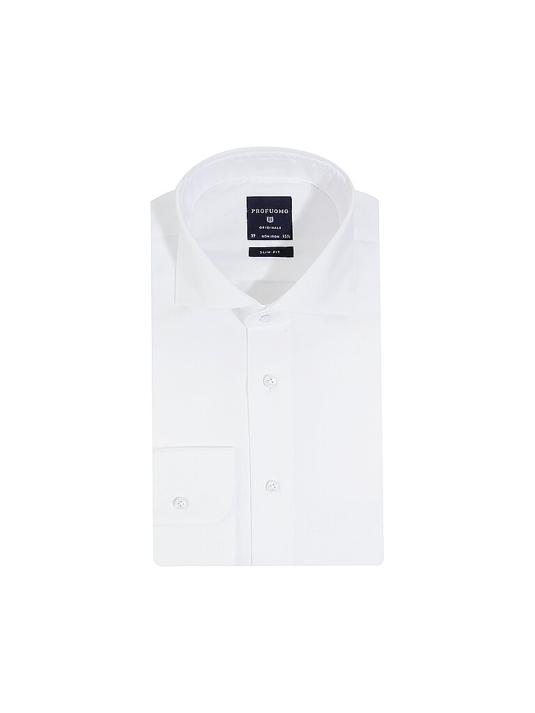 PROFUOMO Hemd Slim Fit weiss | 40 von PROFUOMO