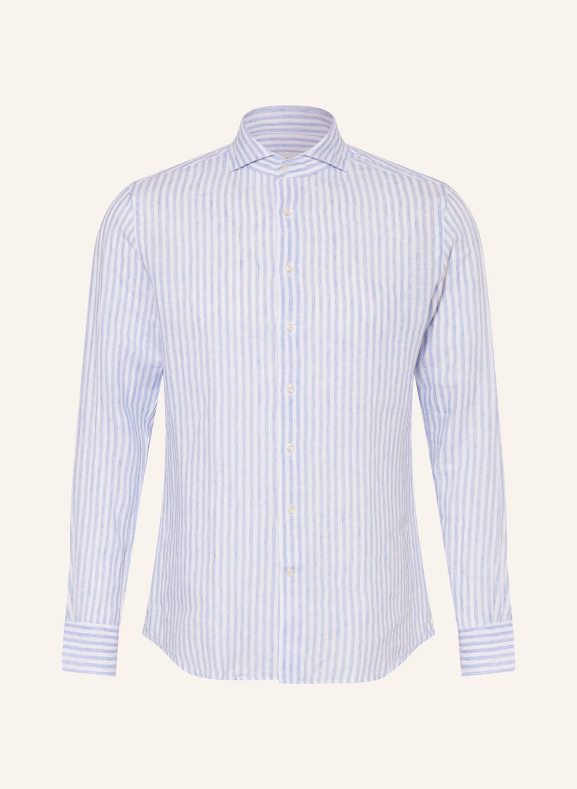 Profuomo Leinenhemd Regular Fit blau von PROFUOMO