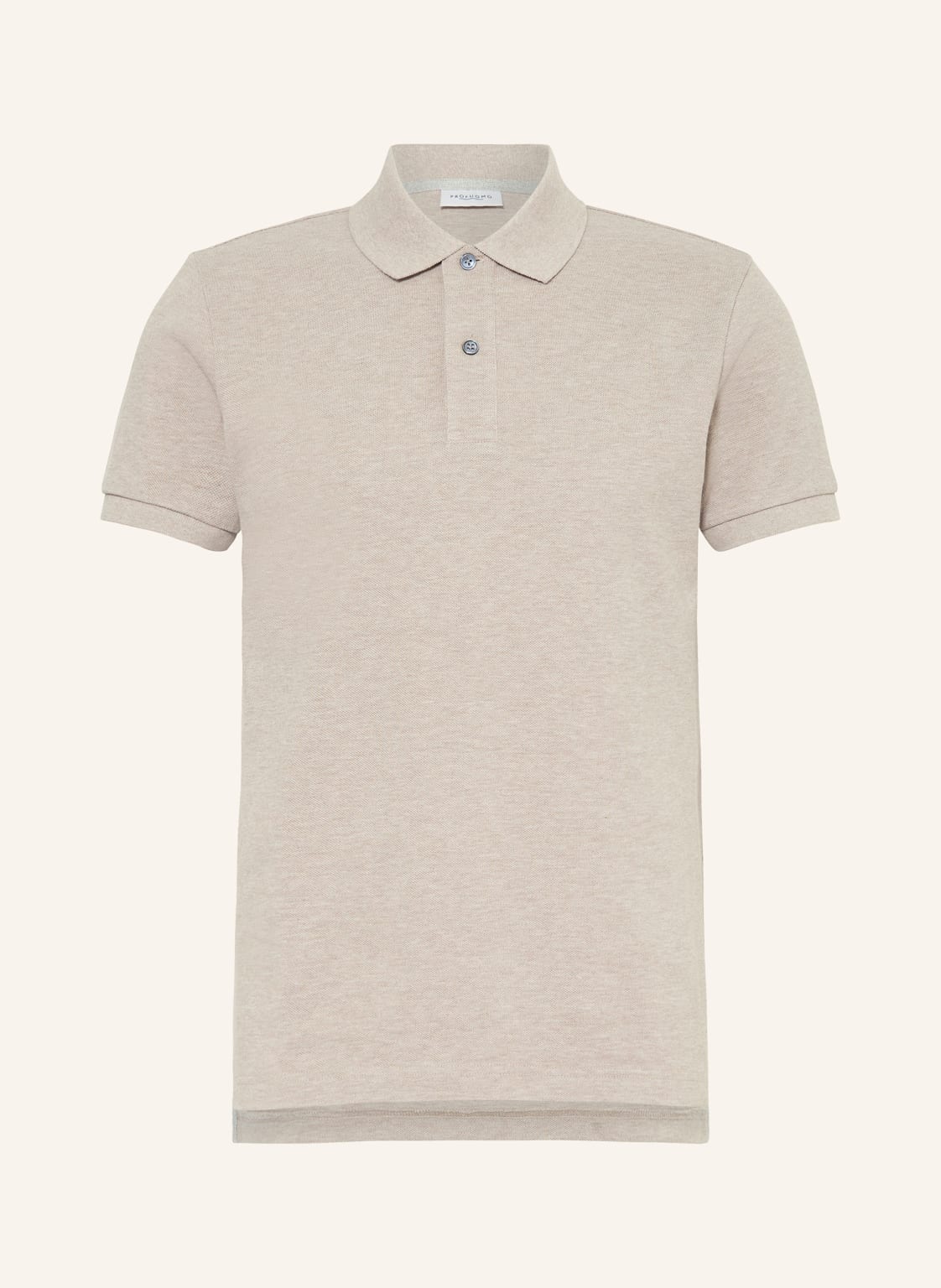 Profuomo Piqué-Poloshirt beige von PROFUOMO