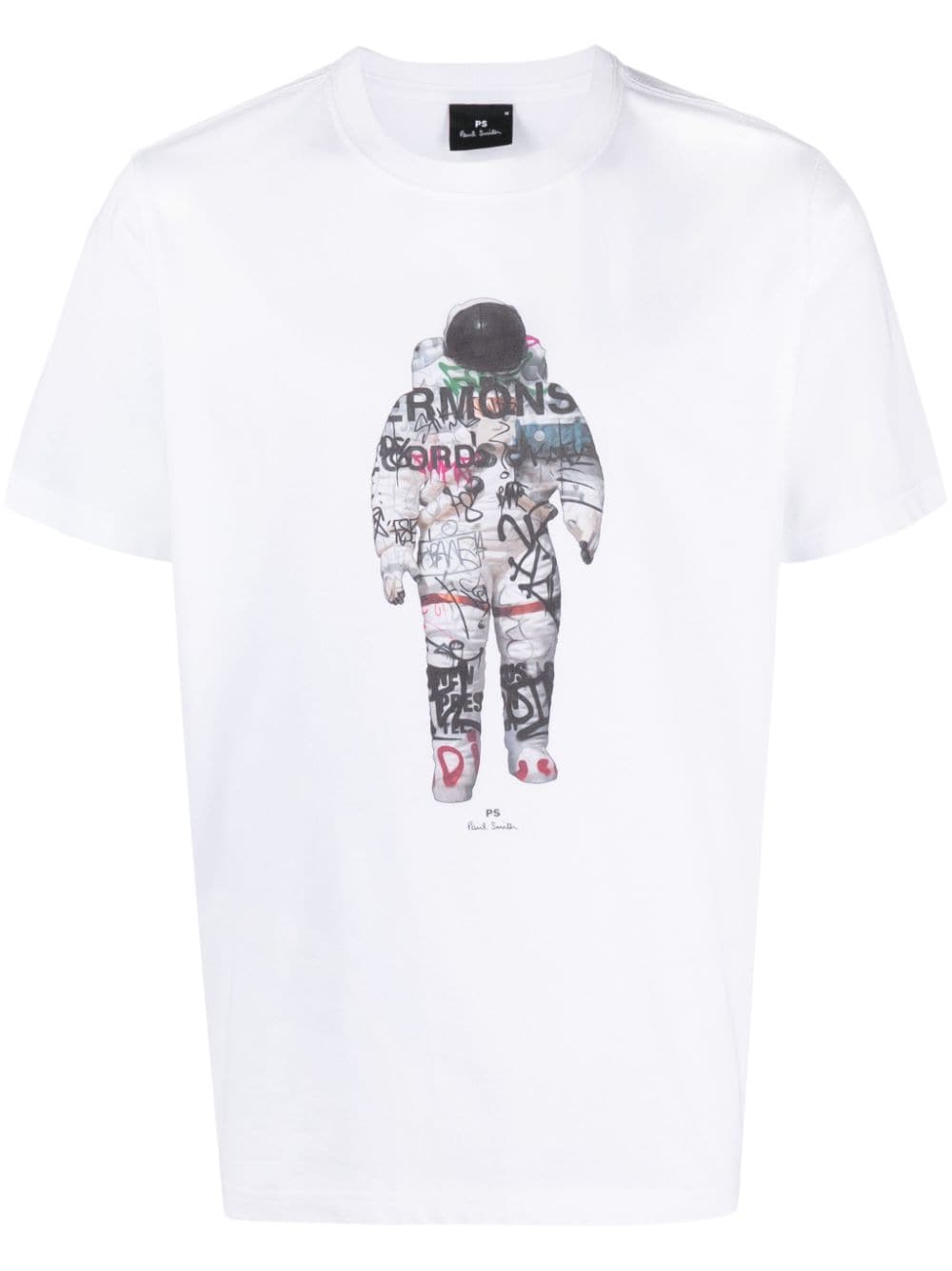 PS Paul Smith Astronaut-print cotton T-shirt - White von PS Paul Smith