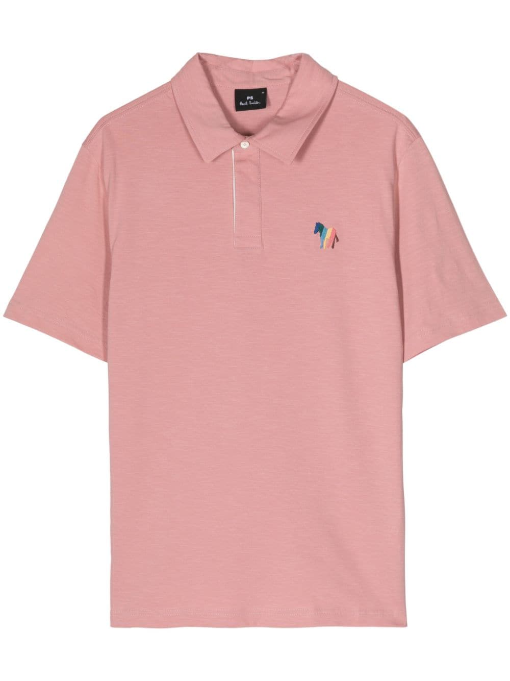 PS Paul Smith Broad Stripe Zebra polo shirt - Pink von PS Paul Smith