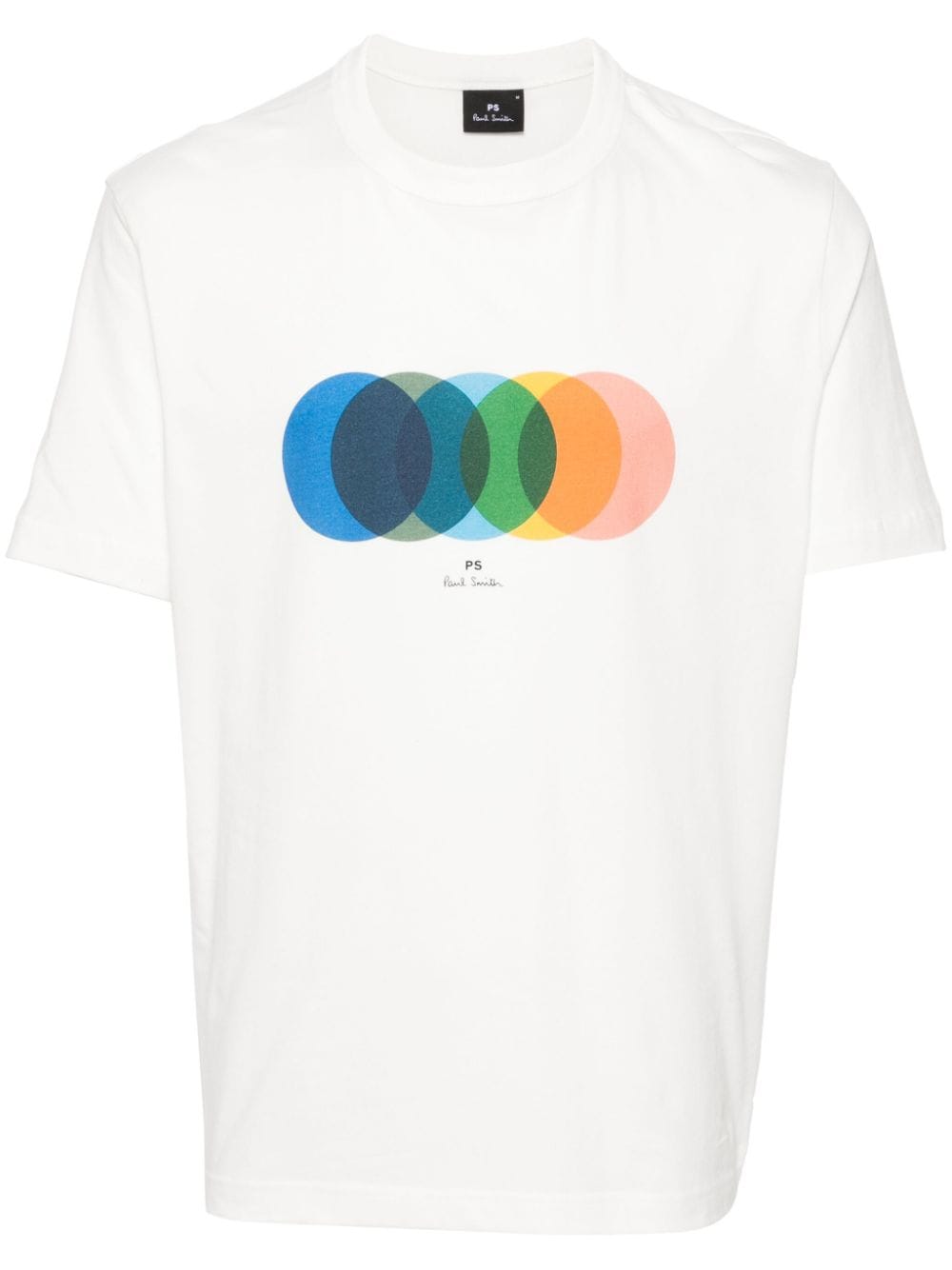 PS Paul Smith Circles-print organic-cotton T-shirt - White von PS Paul Smith