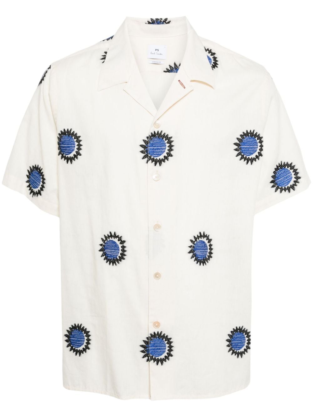 PS Paul Smith Fil Coupé Sun cotton shirt - White von PS Paul Smith