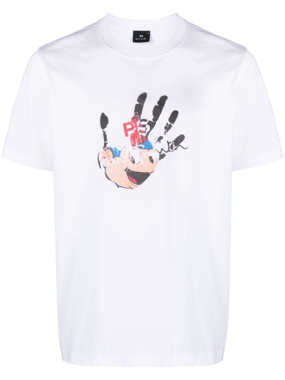 PS Paul Smith Hand logo-print T-shirt - White von PS Paul Smith