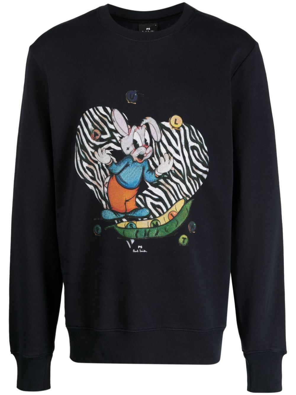 PS Paul Smith Juggling Bunny cotton sweatshirt - Blue von PS Paul Smith