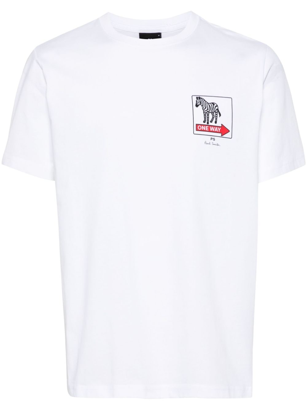 PS Paul Smith One Way Zebra graphic-print T-shirt - White von PS Paul Smith
