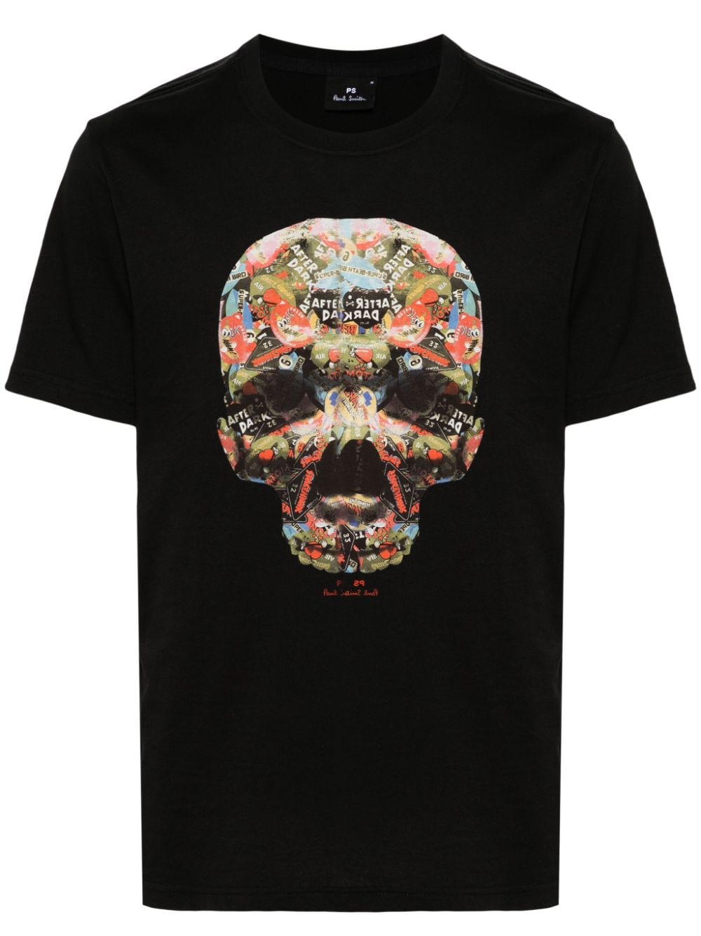 PS Paul Smith Skull Sticker cotton T-shirt - Black von PS Paul Smith