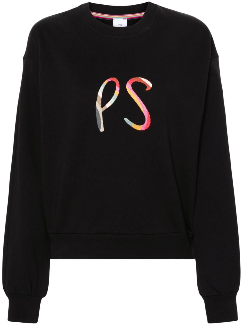 PS Paul Smith Spray Swirl logo-embroidered sweatshirt - Black von PS Paul Smith