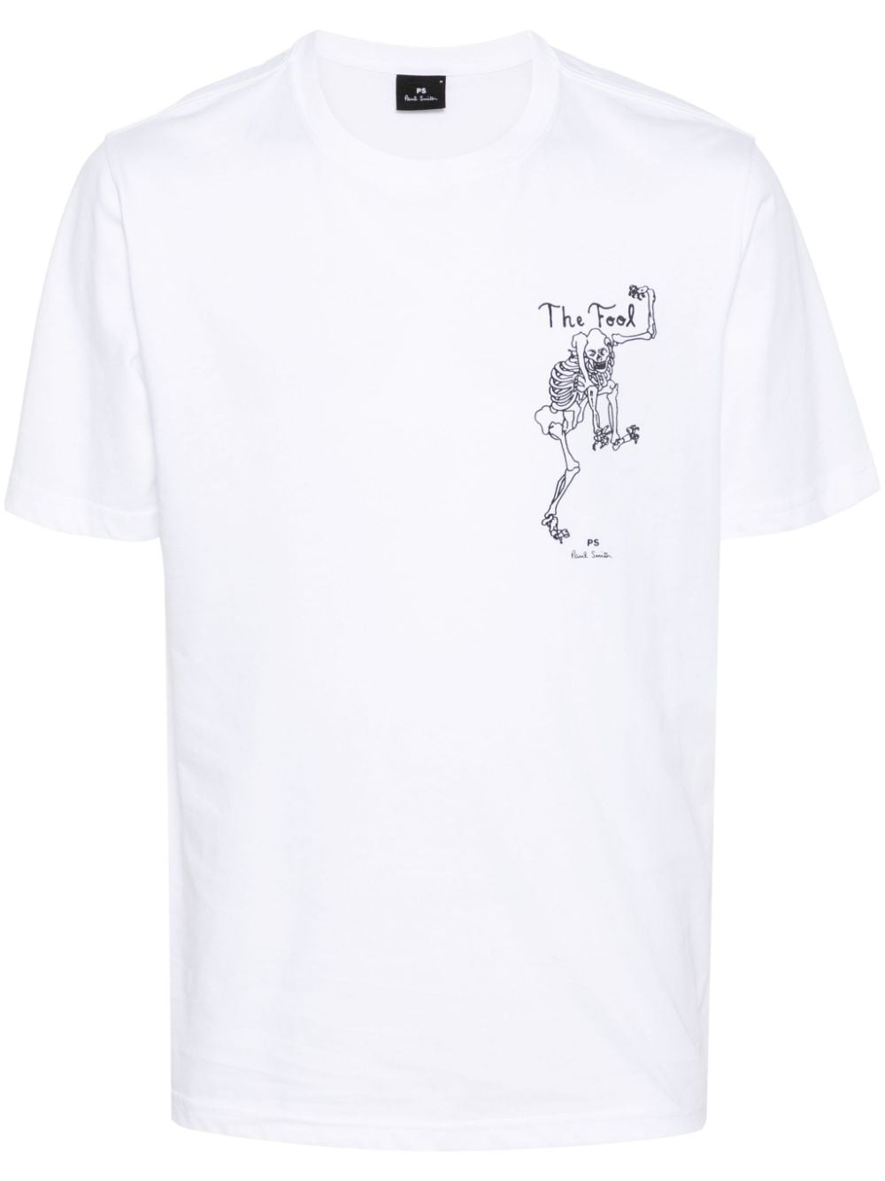 PS Paul Smith The Fool organic-cotton T-shirt - White von PS Paul Smith