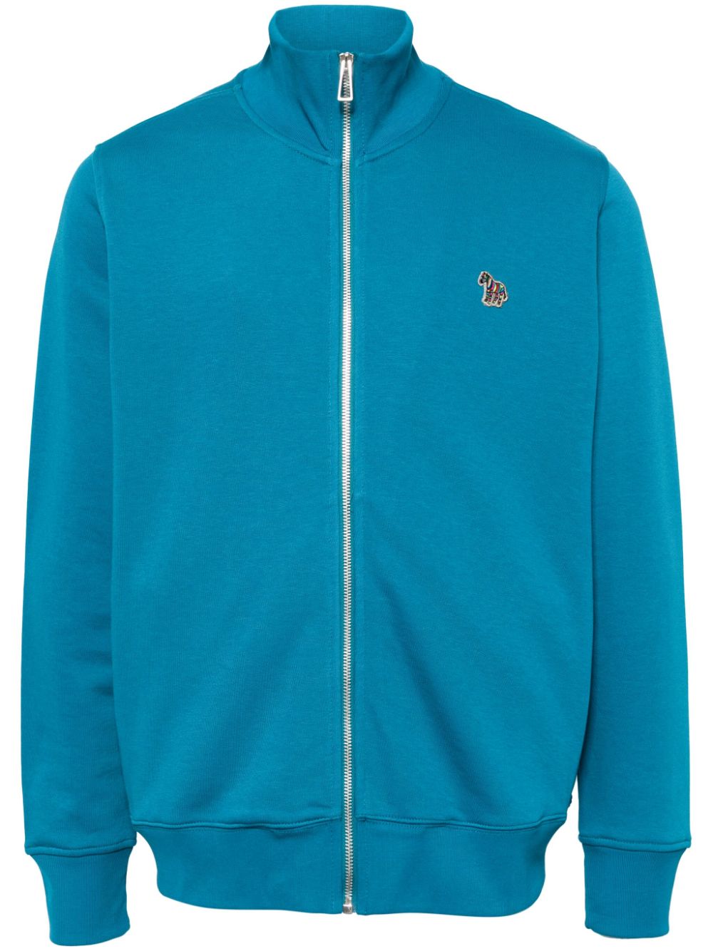 PS Paul Smith Zebra-appliqué organic-cotton jacket - Blue von PS Paul Smith