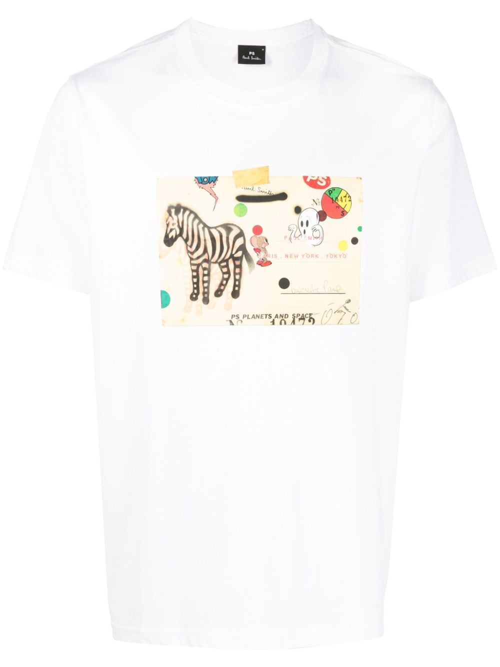 PS Paul Smith Zebra graphic-print organic cotton T-shirt - White von PS Paul Smith