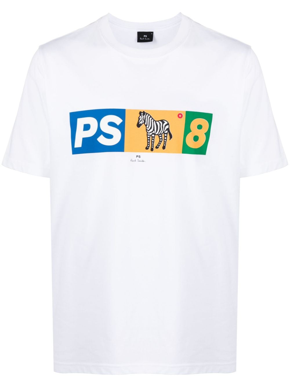 PS Paul Smith Zebra-motif cotton T-shirt - White von PS Paul Smith