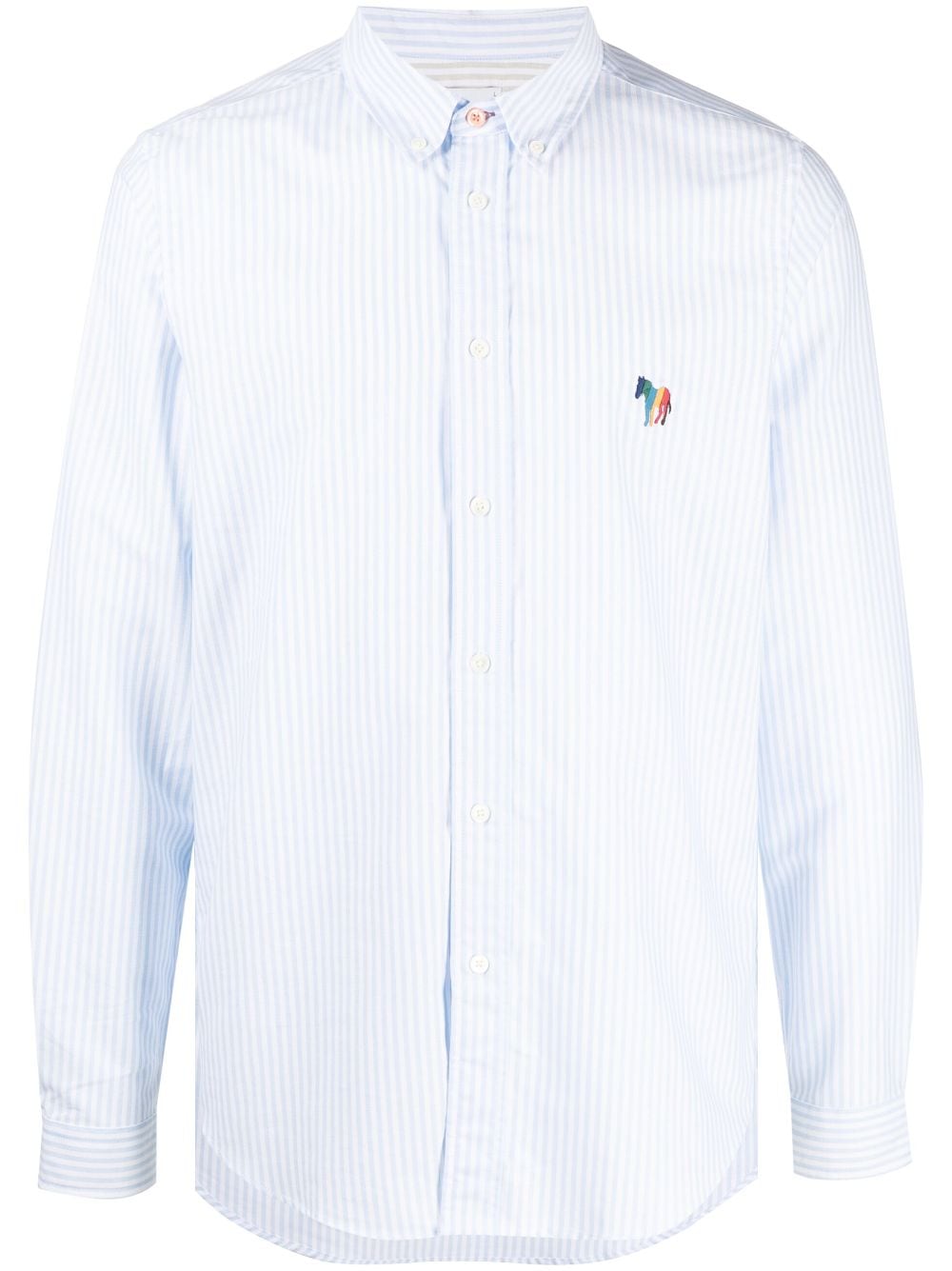 PS Paul Smith Zebra-motif cotton shirt - Blue von PS Paul Smith