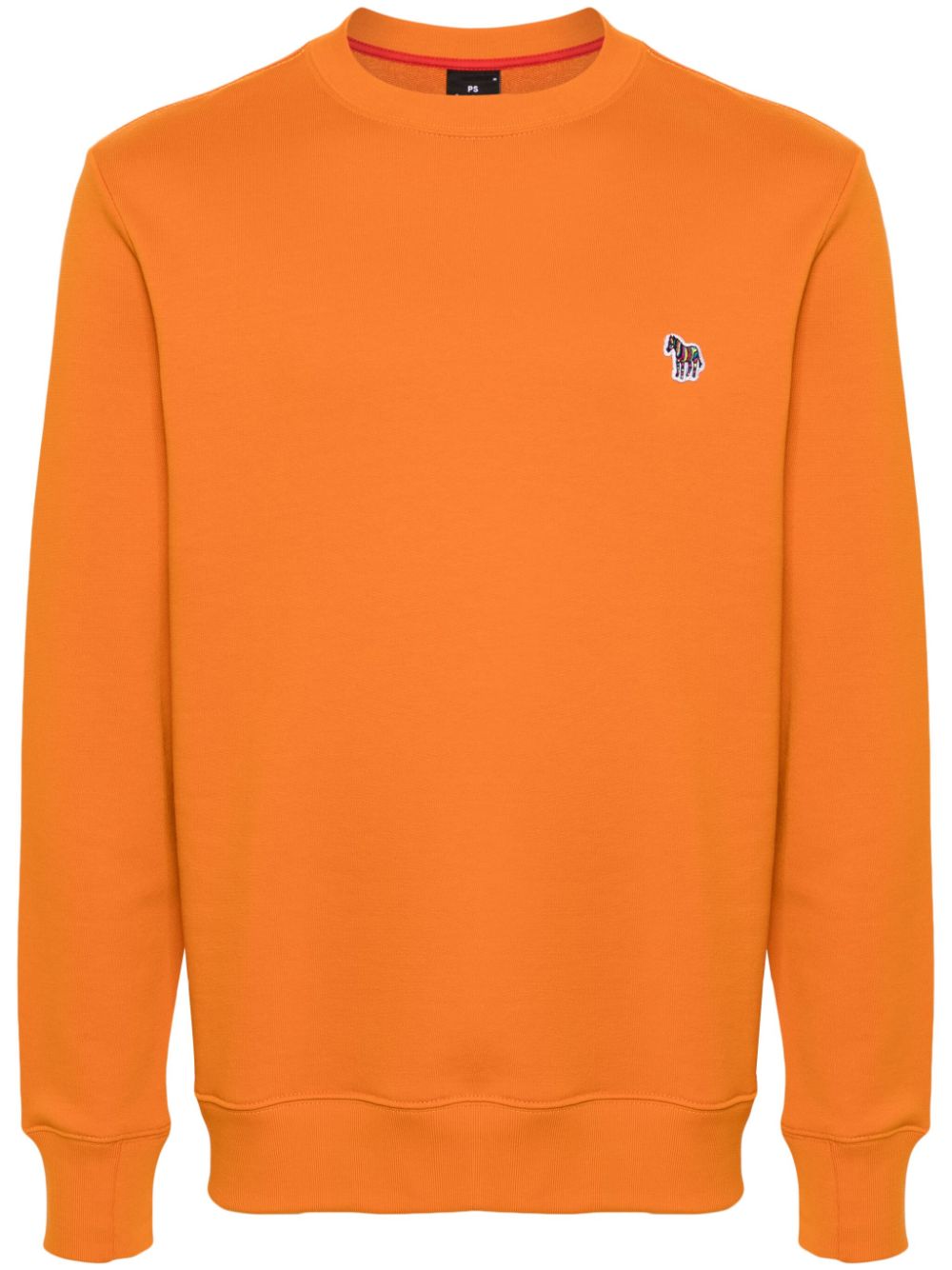 PS Paul Smith Zebra-patch cotton sweatshirt - Orange von PS Paul Smith