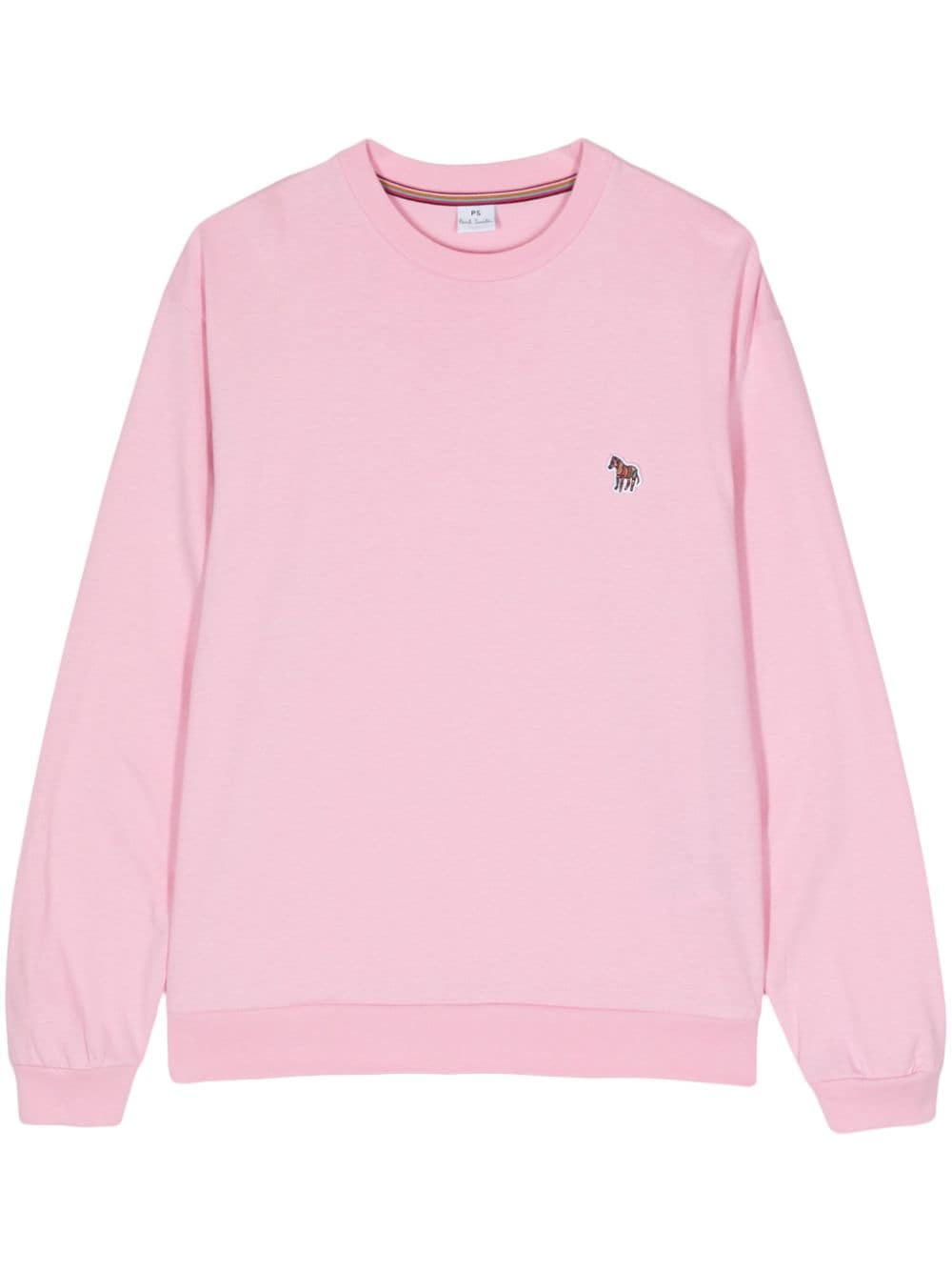 PS Paul Smith appliqué-detail cotton sweatshirt - Pink von PS Paul Smith