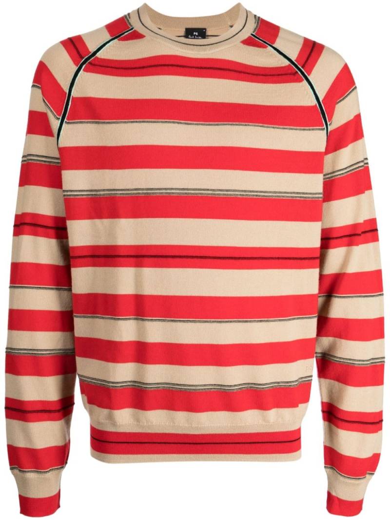 PS Paul Smith crew-neck striped jumper - Red von PS Paul Smith